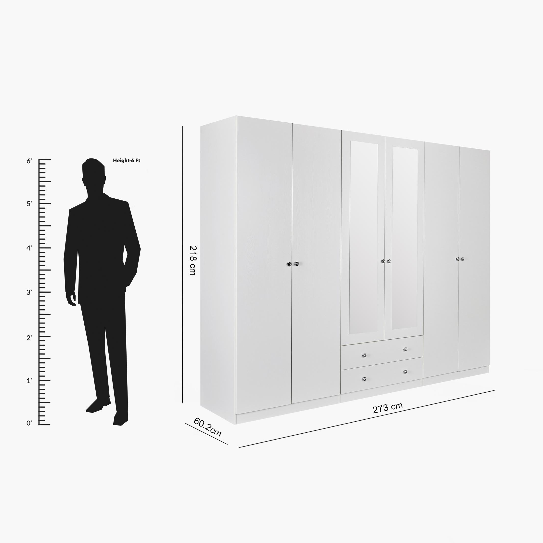 خزانة ملابس بستة أبواب ودرجين ومرايا من صوفيا-hbxfurniture-wardrobes-image-12