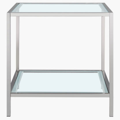 Stella Square End Table with Glass Top
