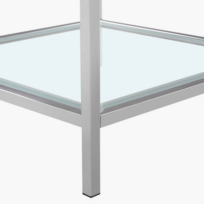 Stella Square End Table with Glass Top