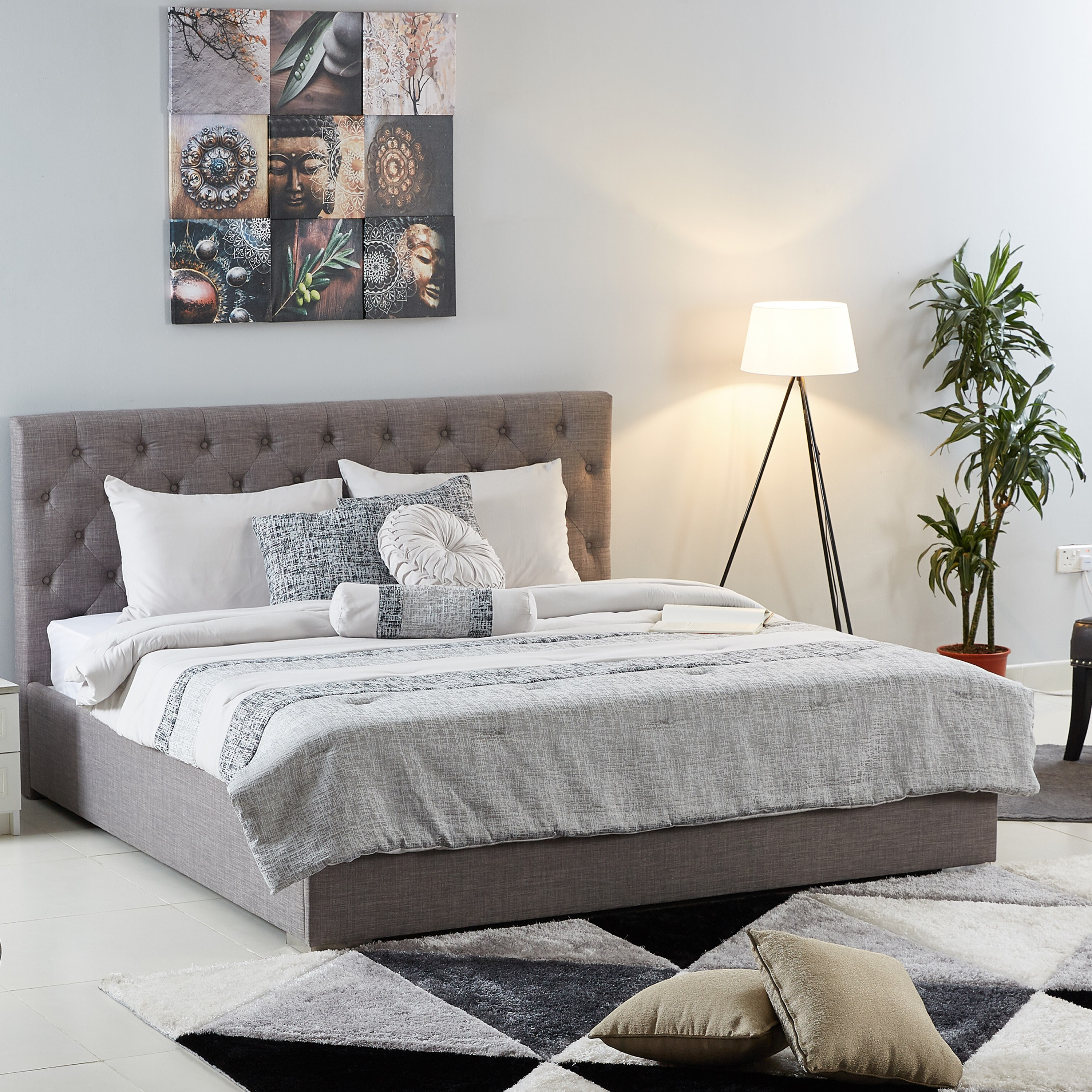 قاعدة سرير كينج بدون لوح سرير رأسي من تايلور- 180 × 200 سم-hbxfurniture-bedsandbedsets-beds-king-image-4