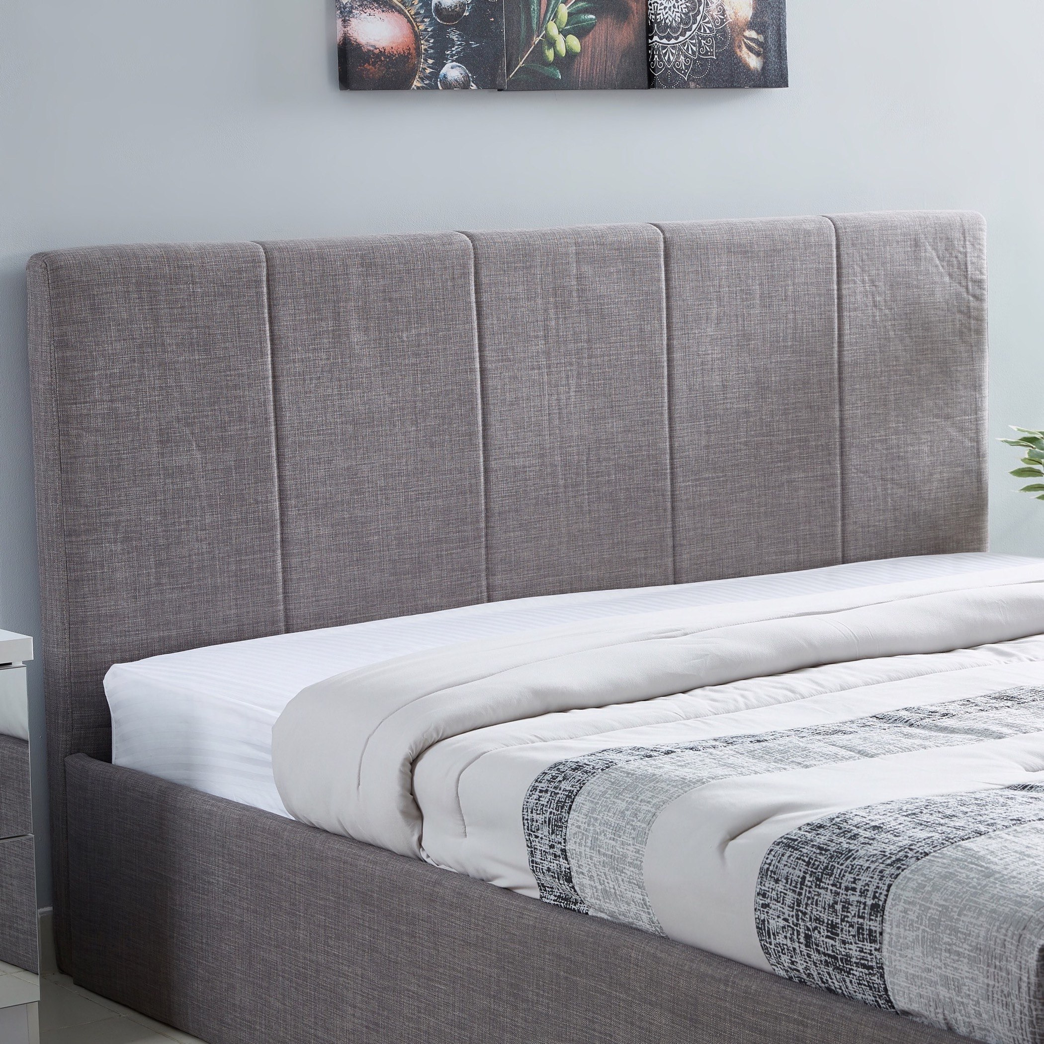 لوح سرير رأسي كينج دون قاعدة سرير من تايلور جيم - 100x11 سم-hbxfurniture-bedsandbedsets-beds-king-image-1