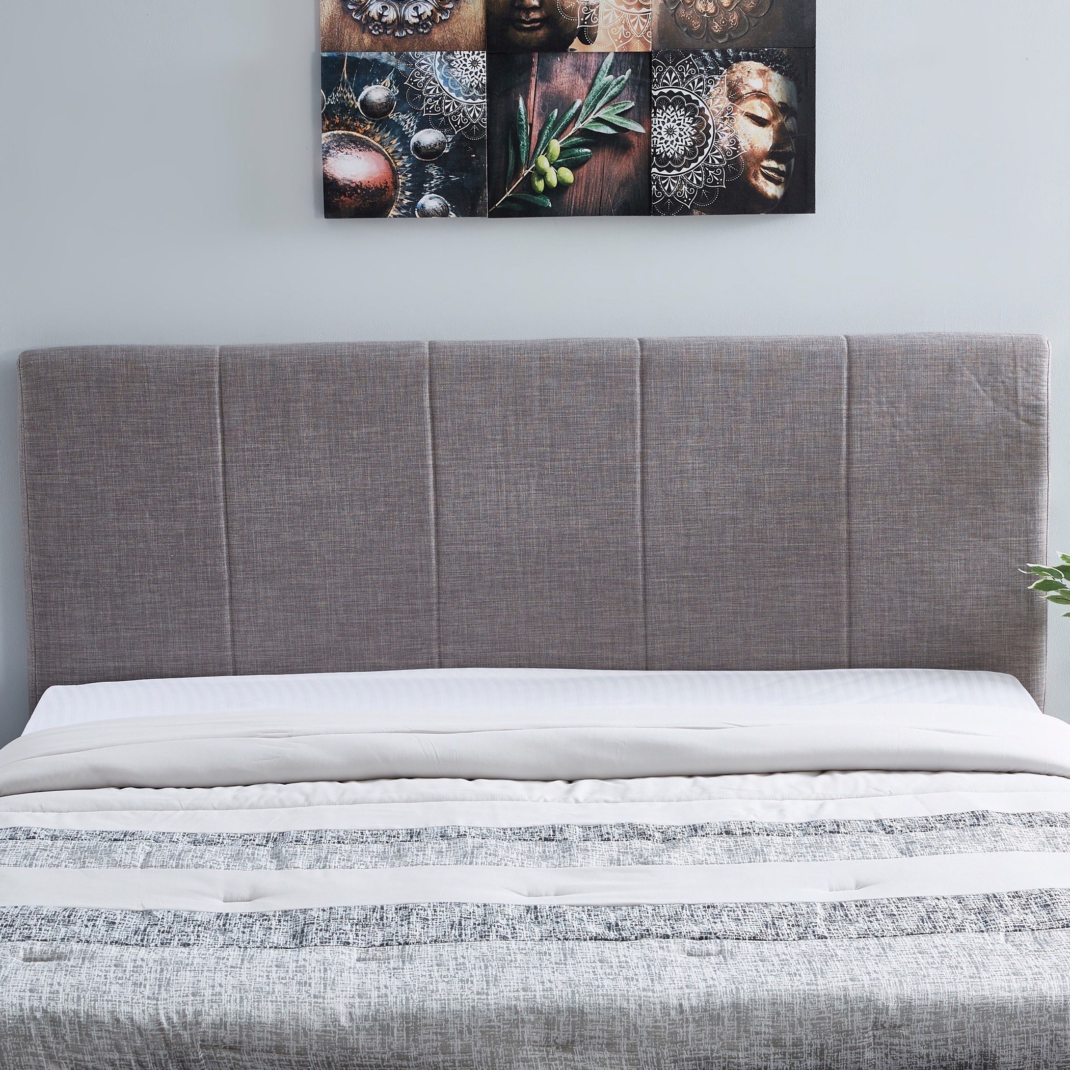 لوح سرير رأسي كينج دون قاعدة سرير من تايلور جيم - 100x11 سم-hbxfurniture-bedsandbedsets-beds-king-image-2