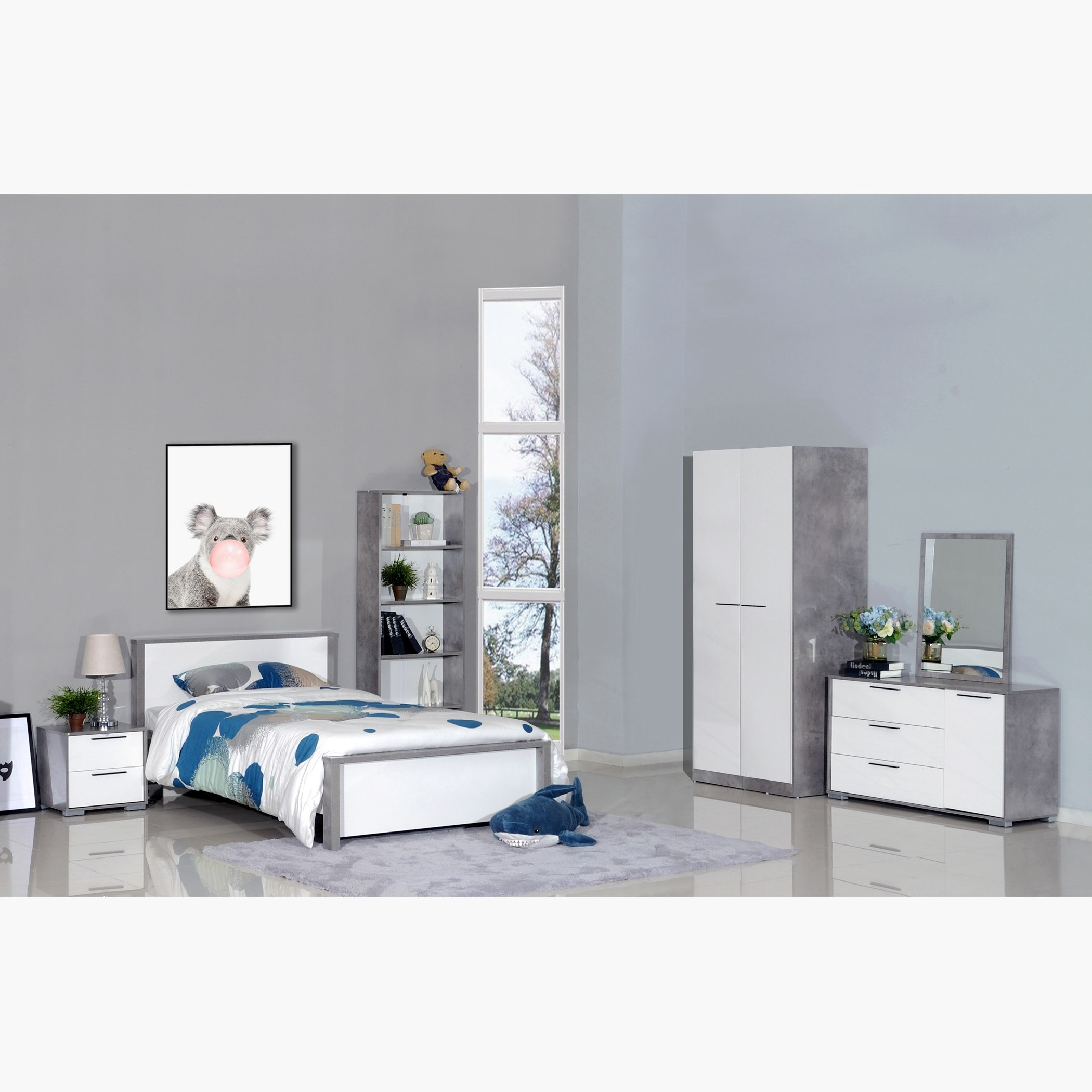 مرآة دون طاولة تزيين - الأردن من موڤو -hbxfurniture-bedroom-dressersandmirrors-image-6