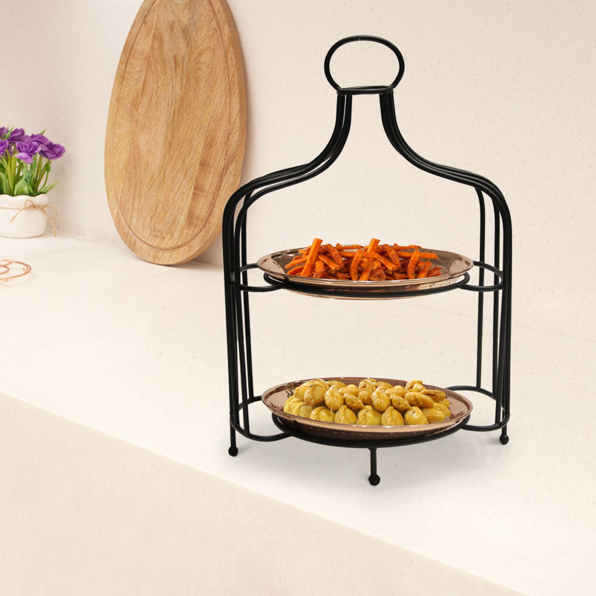Indie Vibe 2-Tier Snack Server-hbxdecorandfurnishings-tabletop-serveware-image-1