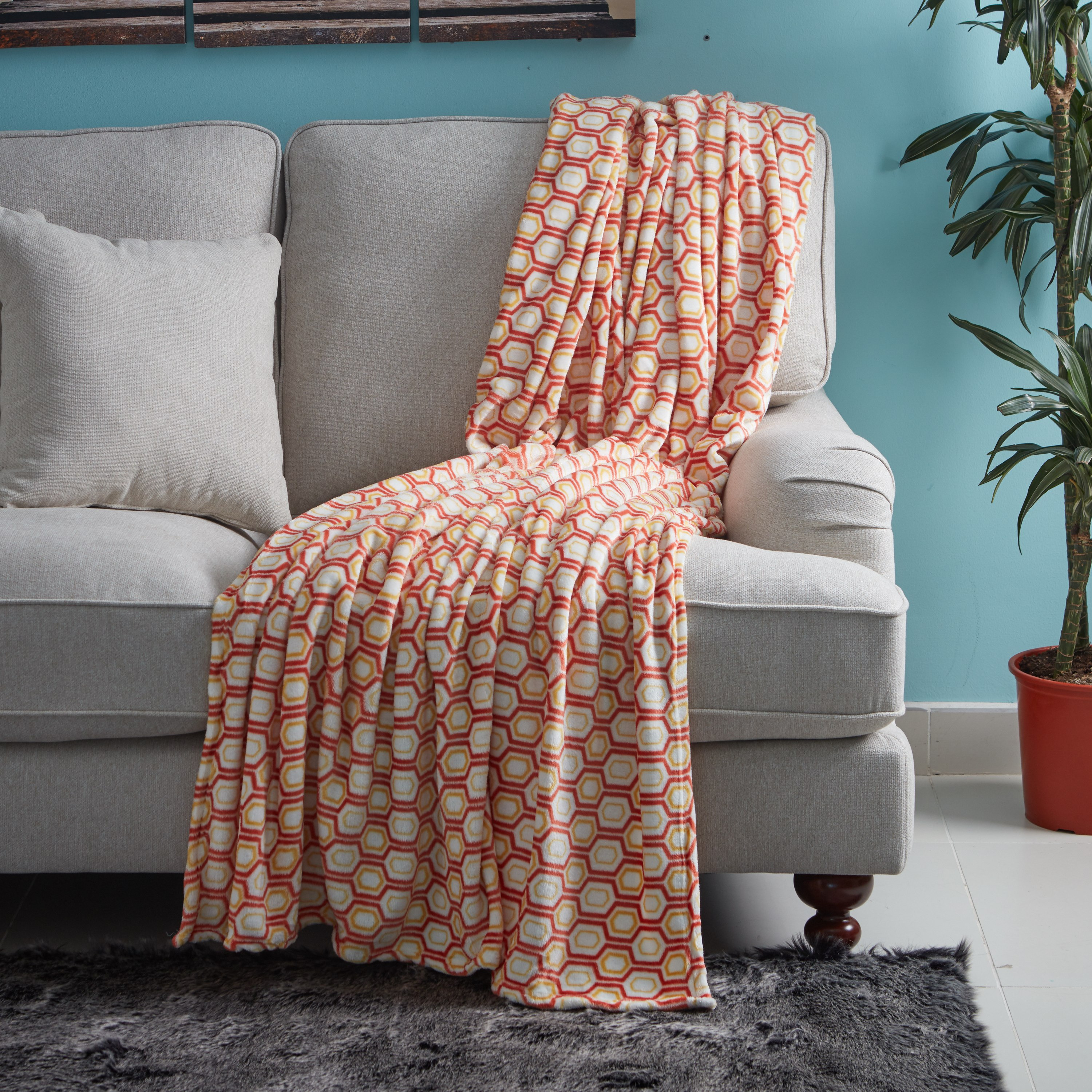 بطانية كينج بطبعات من جافين - 240x220 سم-hbxhomeware-hbxbedroom-image-1