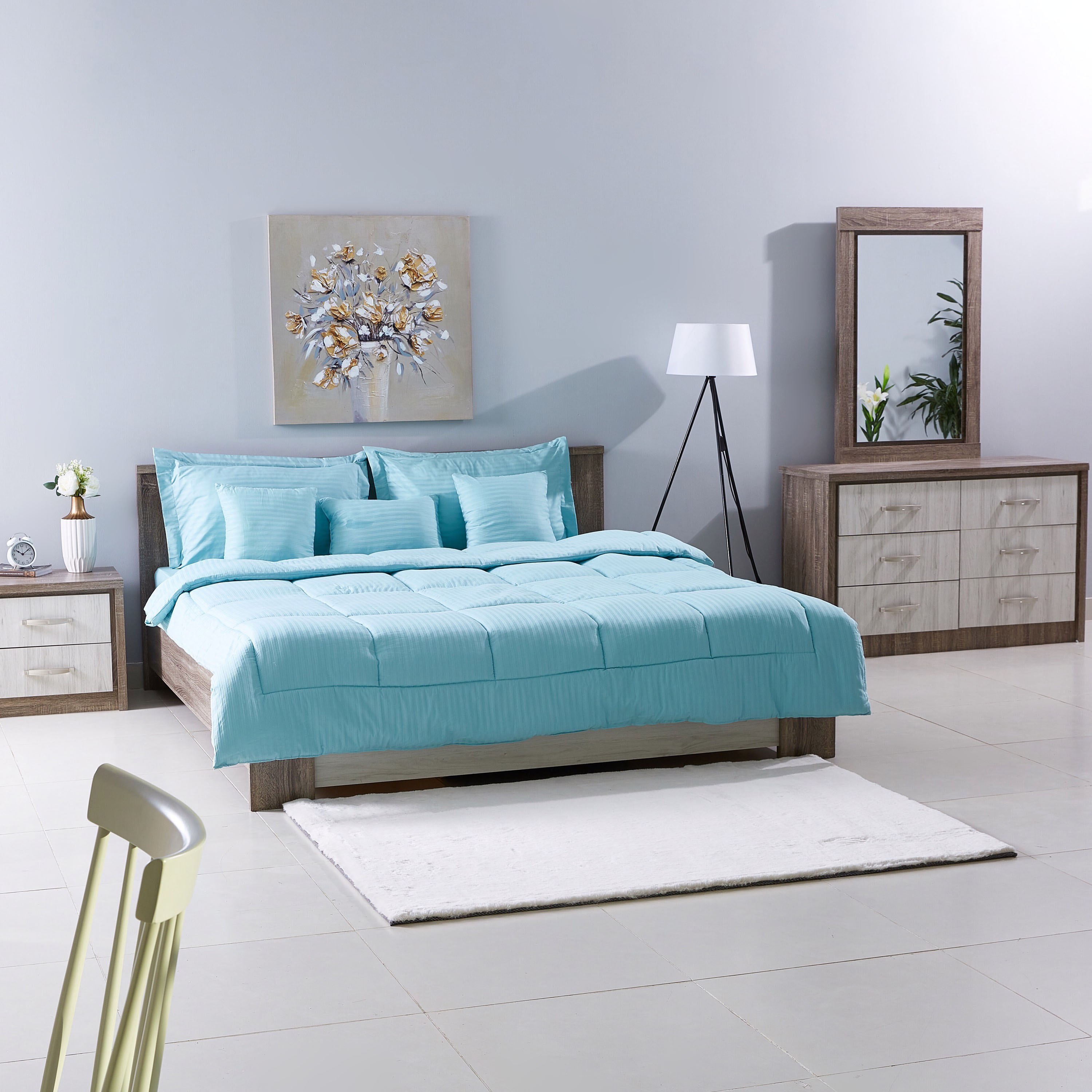طقم مفروشات سرير حجم كينج 7 قطع من هاملتون - 220x240 سم-hbxhomeware-hbxbedroom-image-9