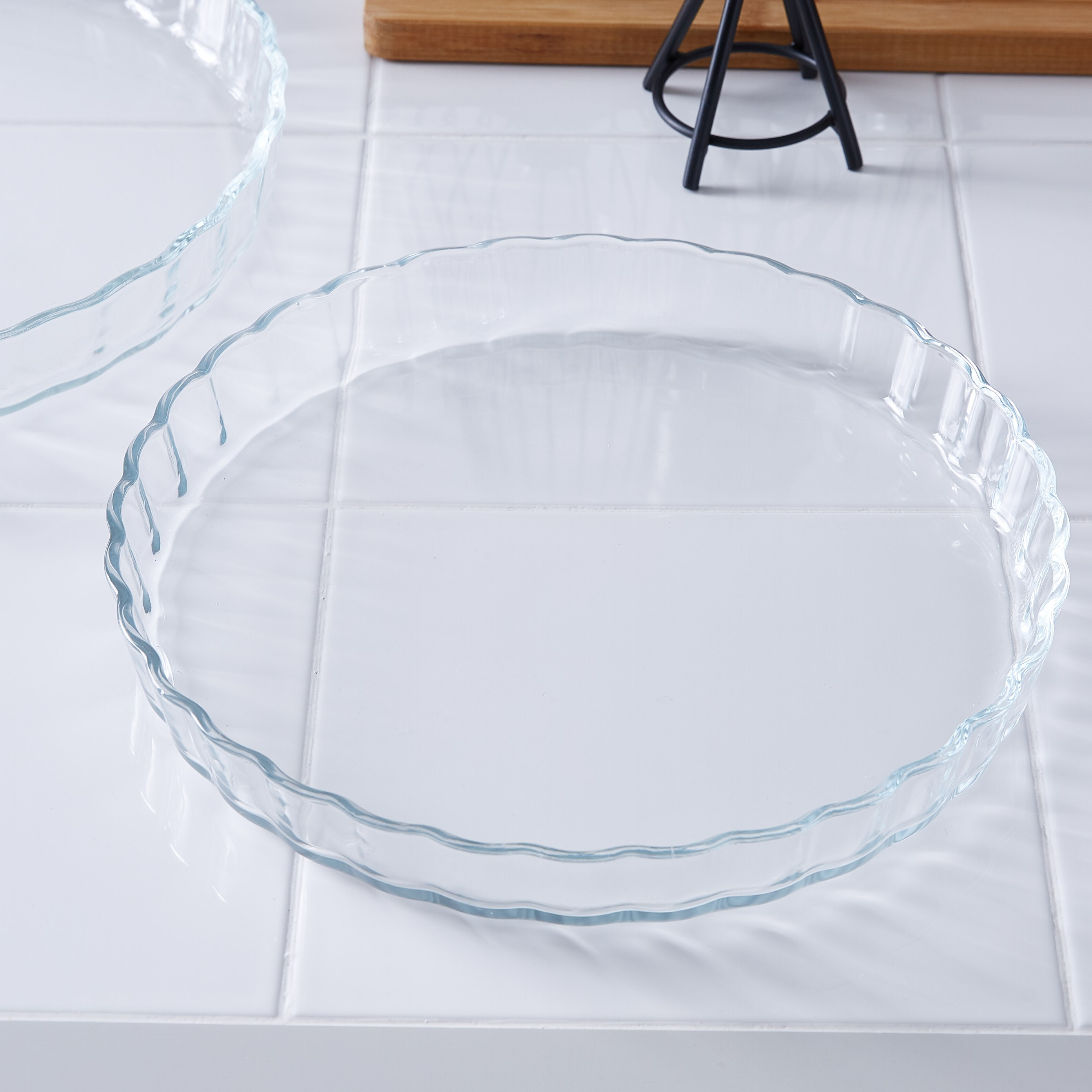 صحن فرن زجاج مستدير - 2 لتر-hbxkitchen-bakeware-image-1