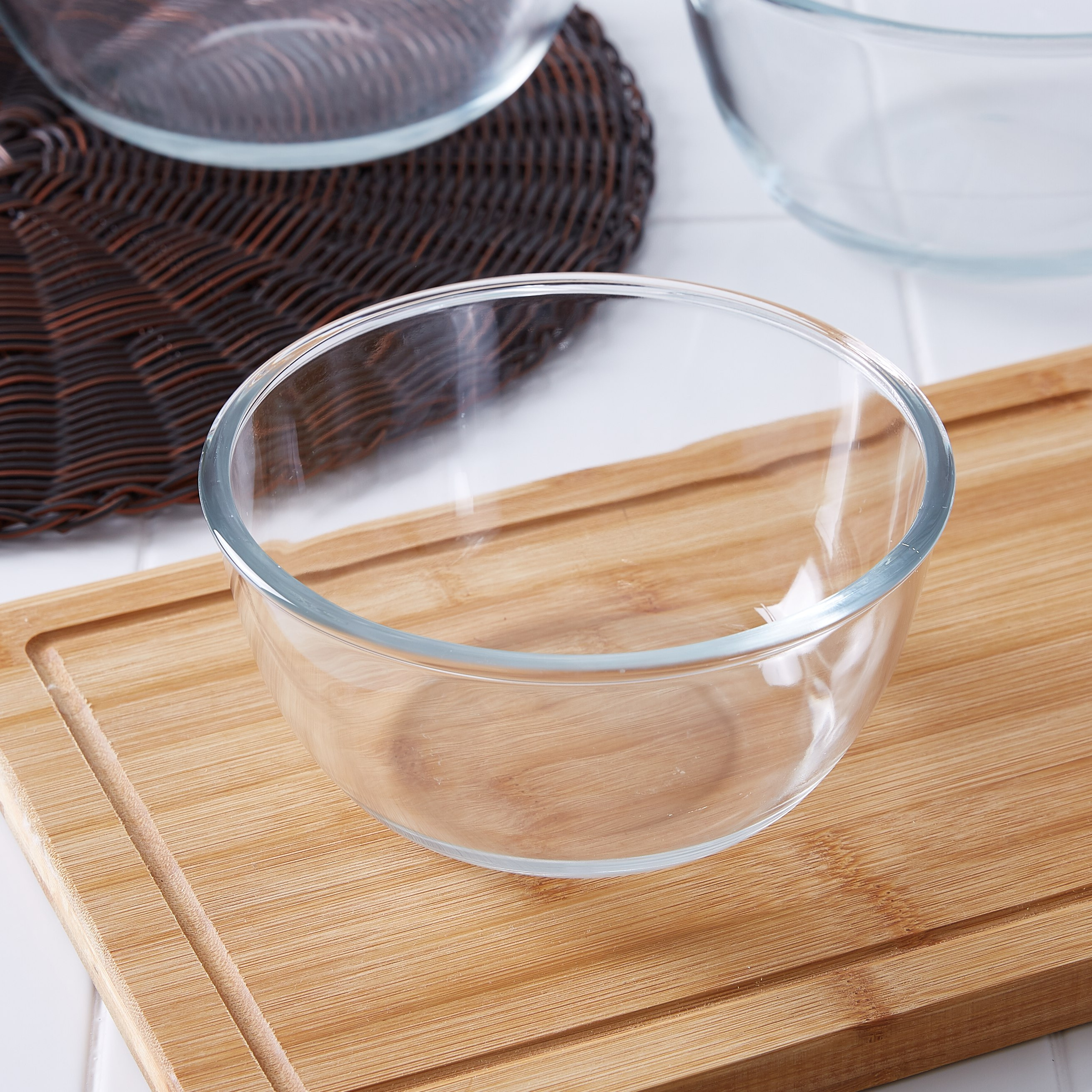 وعاء خلط زجاج - 1 لتر-hbxkitchen-bakeware-image-1