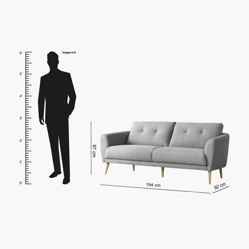 Adler 3-Seater Fabric Sofa-Sofas-image-5