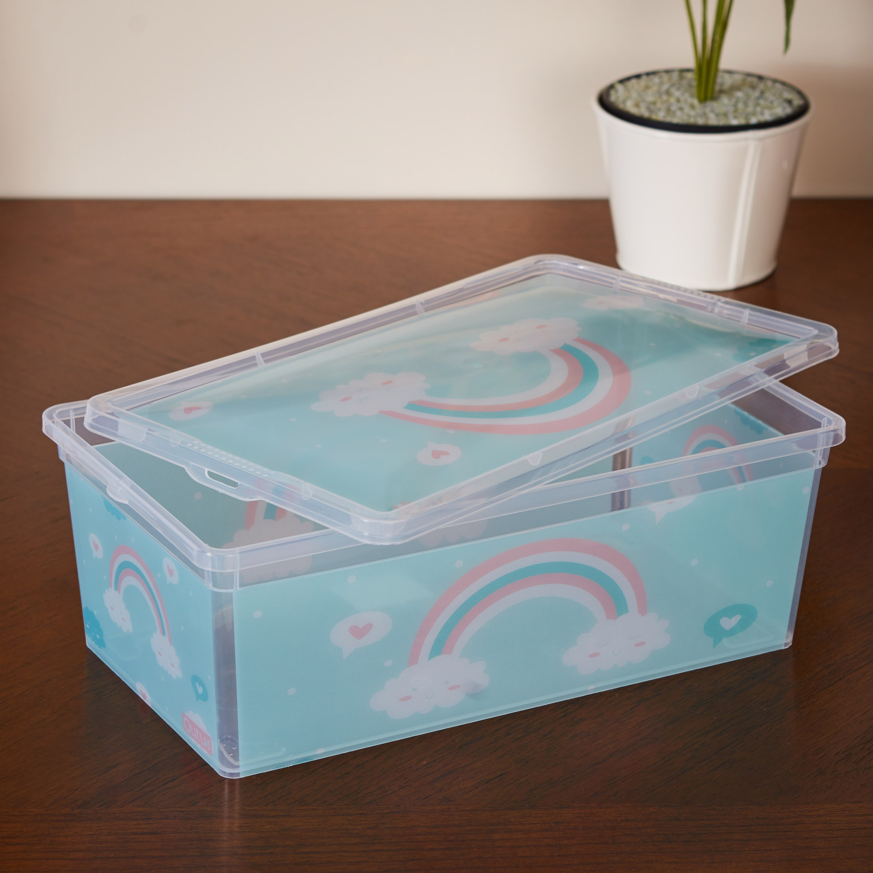 Rainbow Printed Storage Box - 5 L-hbxbedroom-bedroomaccessories-bedroomstorage-image-2