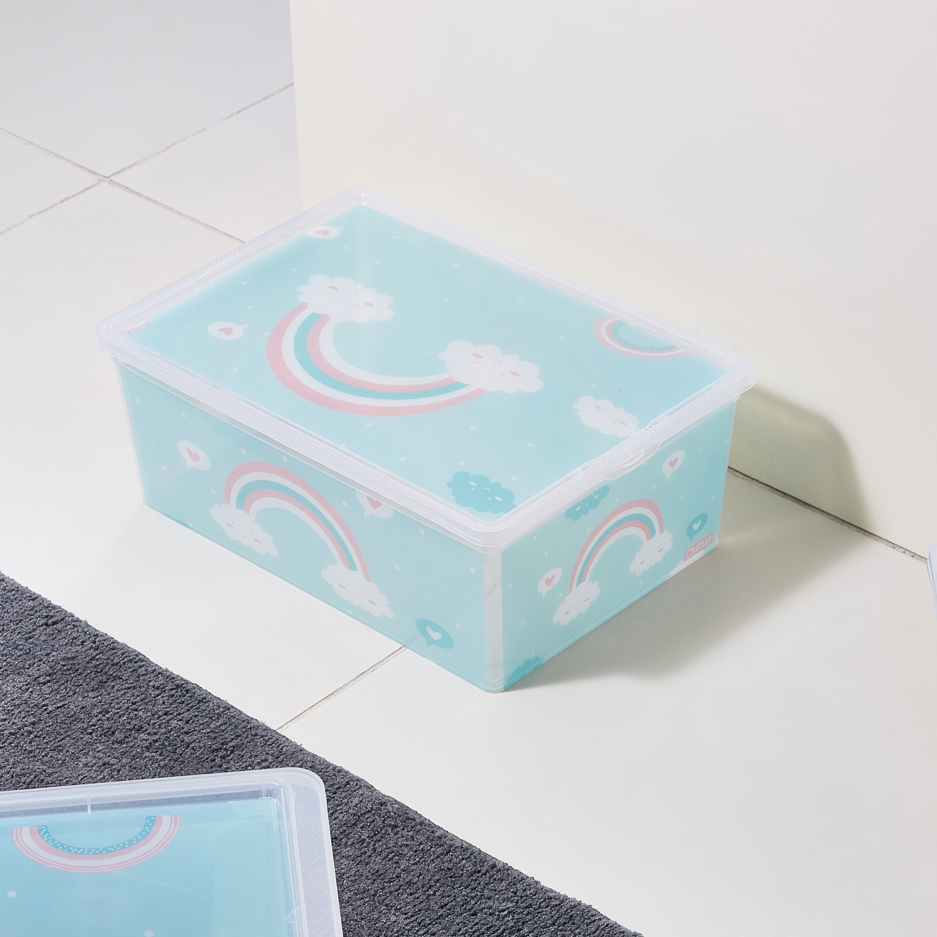Rainbow Printed Storage Box - 10 L-hbxbedroom-bedroomaccessories-bedroomstorage-image-1