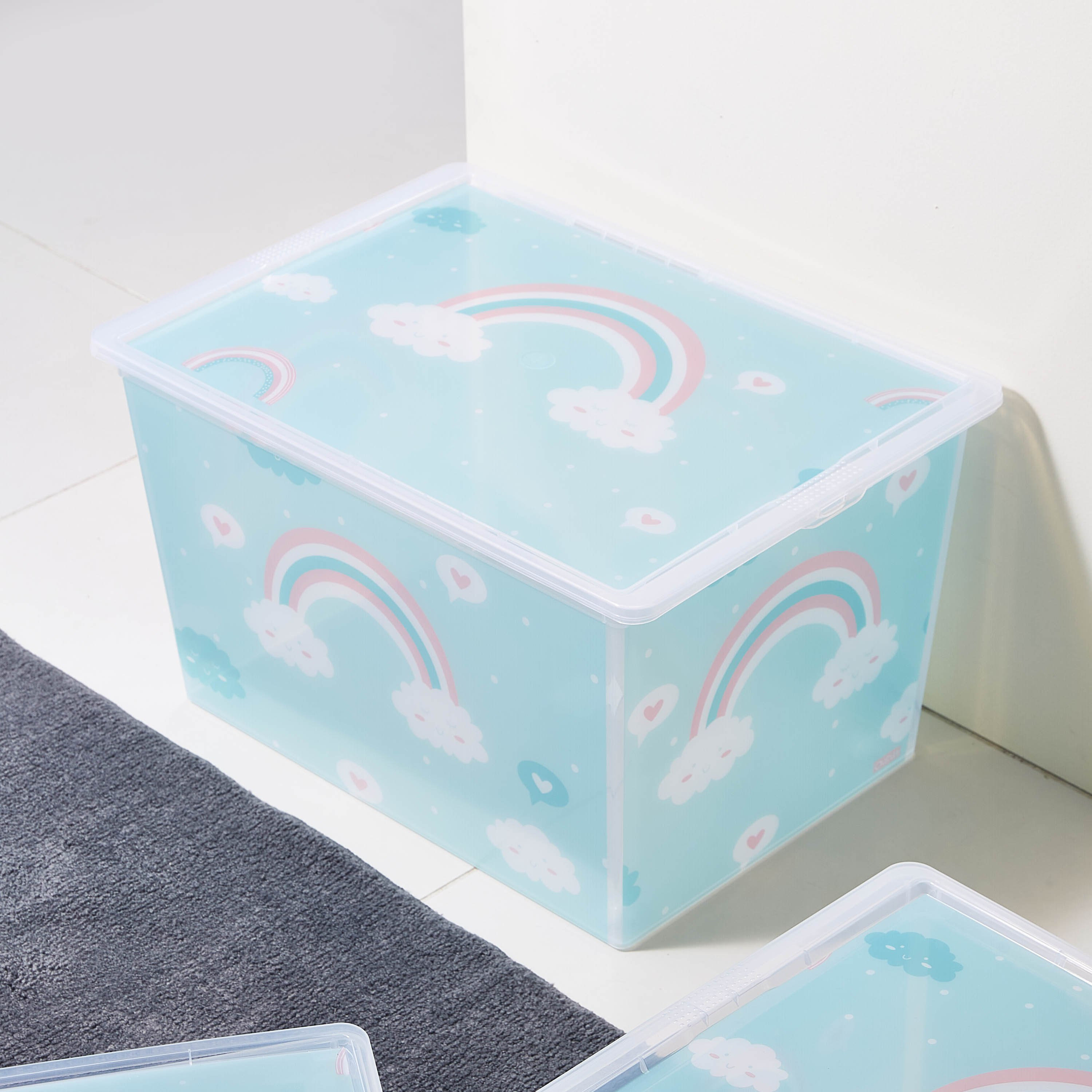 Rainbow Printed Storage Box - 50 L-hbxbedroom-bedroomaccessories-bedroomstorage-image-1