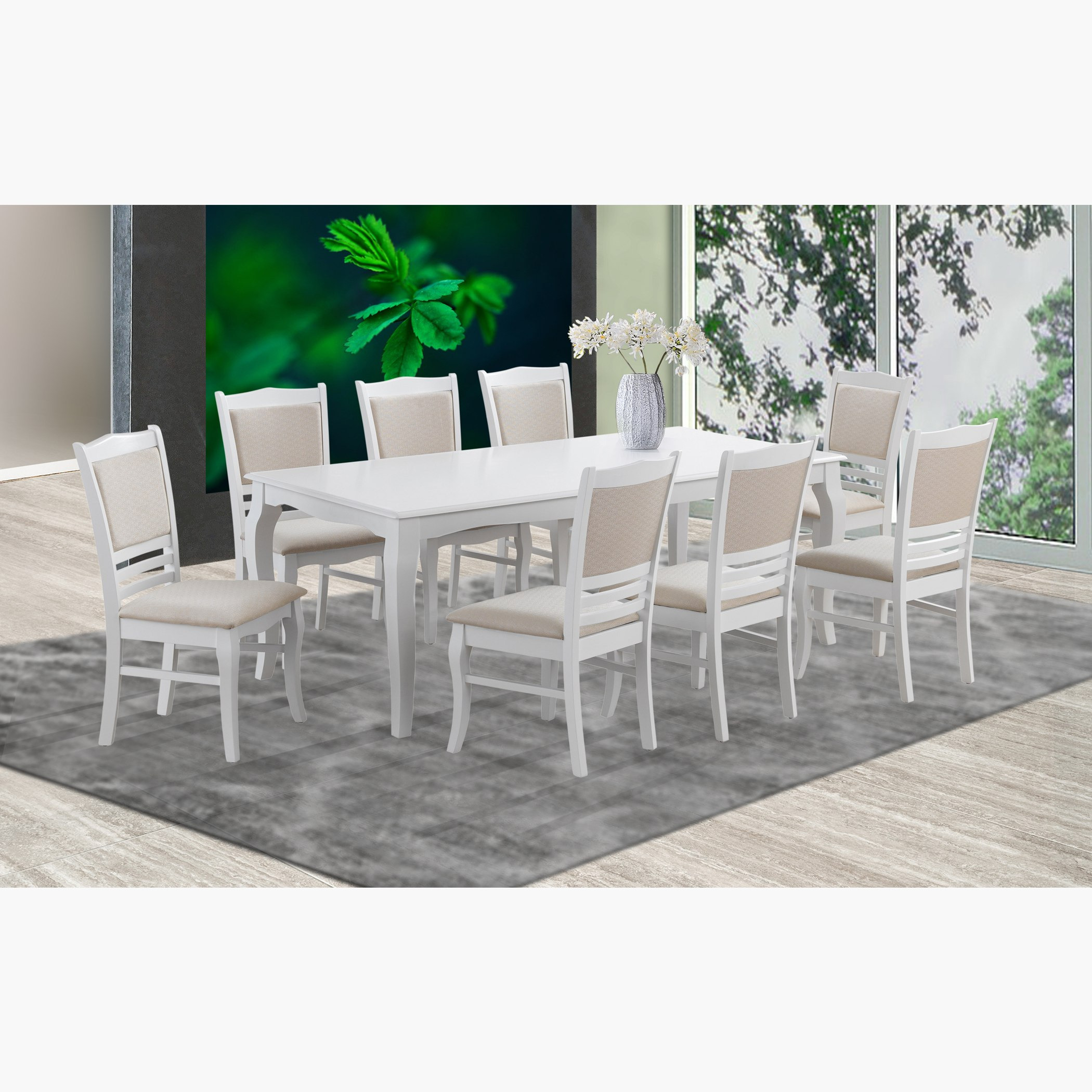 طقم طاولة سفرة بـ 8 مقعد من كاثرين-hbxfurniture-diningtablesandsets-diningsets-eightseater-image-1