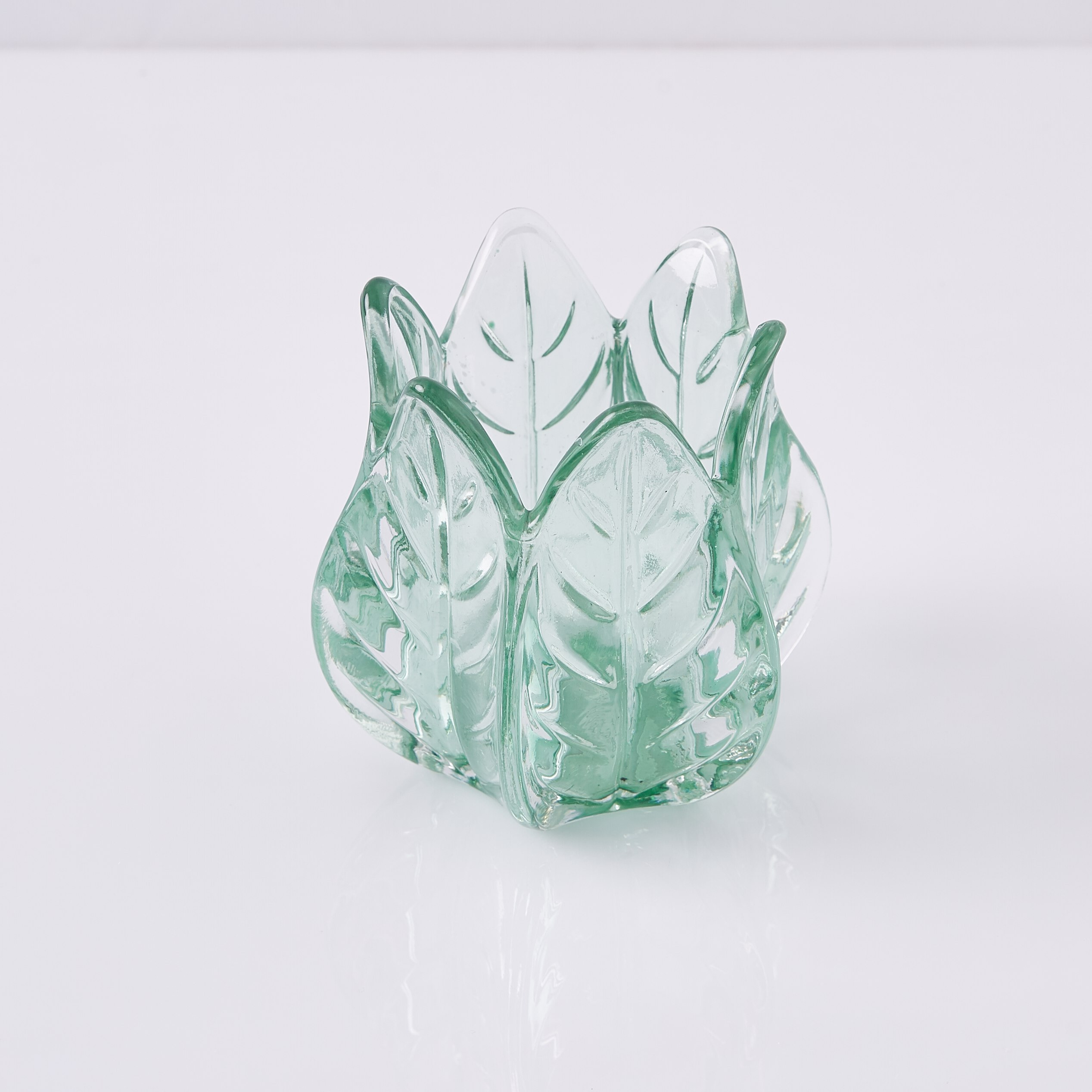 حامل شموع زجاجي على شكل ورقة شجر-hbxlivingroom-decorandaccessories-candleholders-image-5