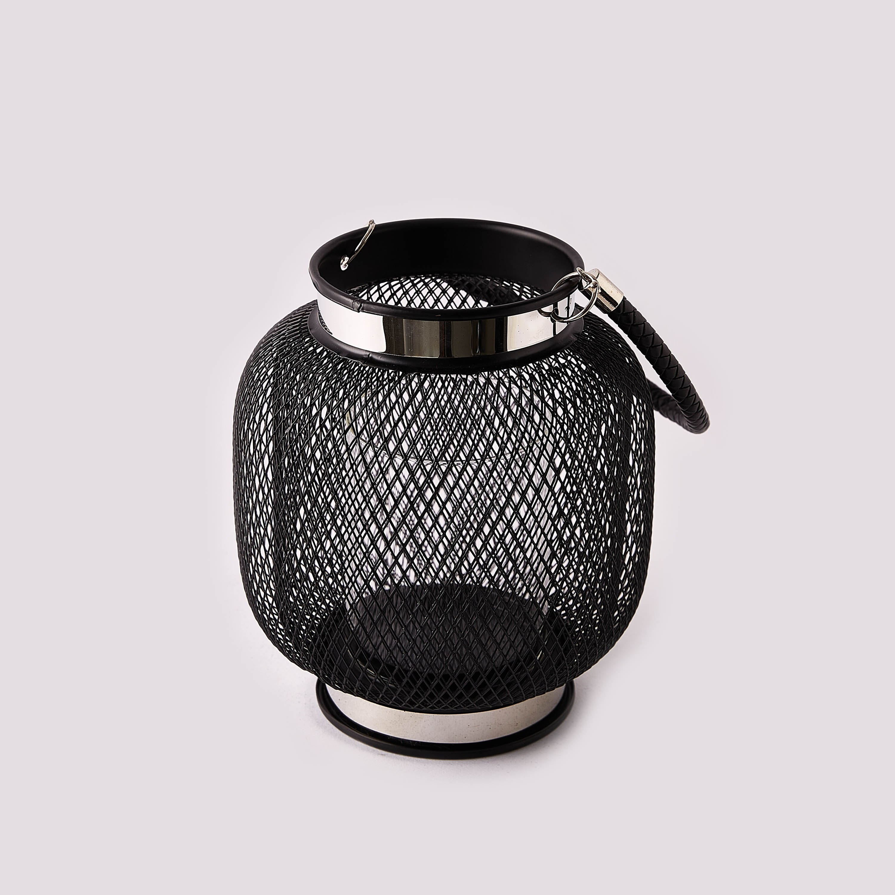 Herald Metallic Lantern with Handle-hbxdecorandfurnishings-homeaccessories-lanterns-image-2