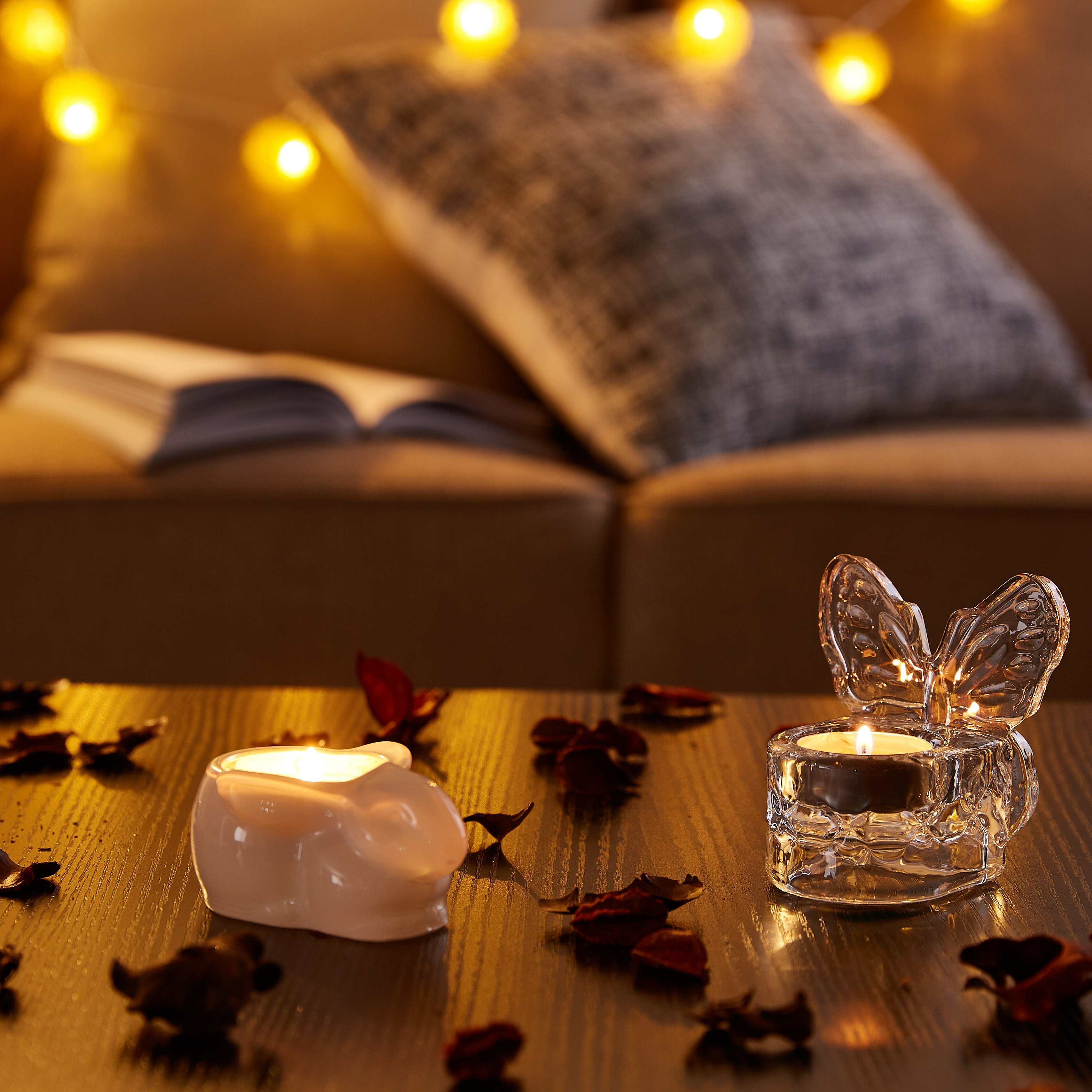 حامل شموع صغيرة زجاجي على شكل أرنب-hbxlivingroom-decorandaccessories-candleholders-image-4
