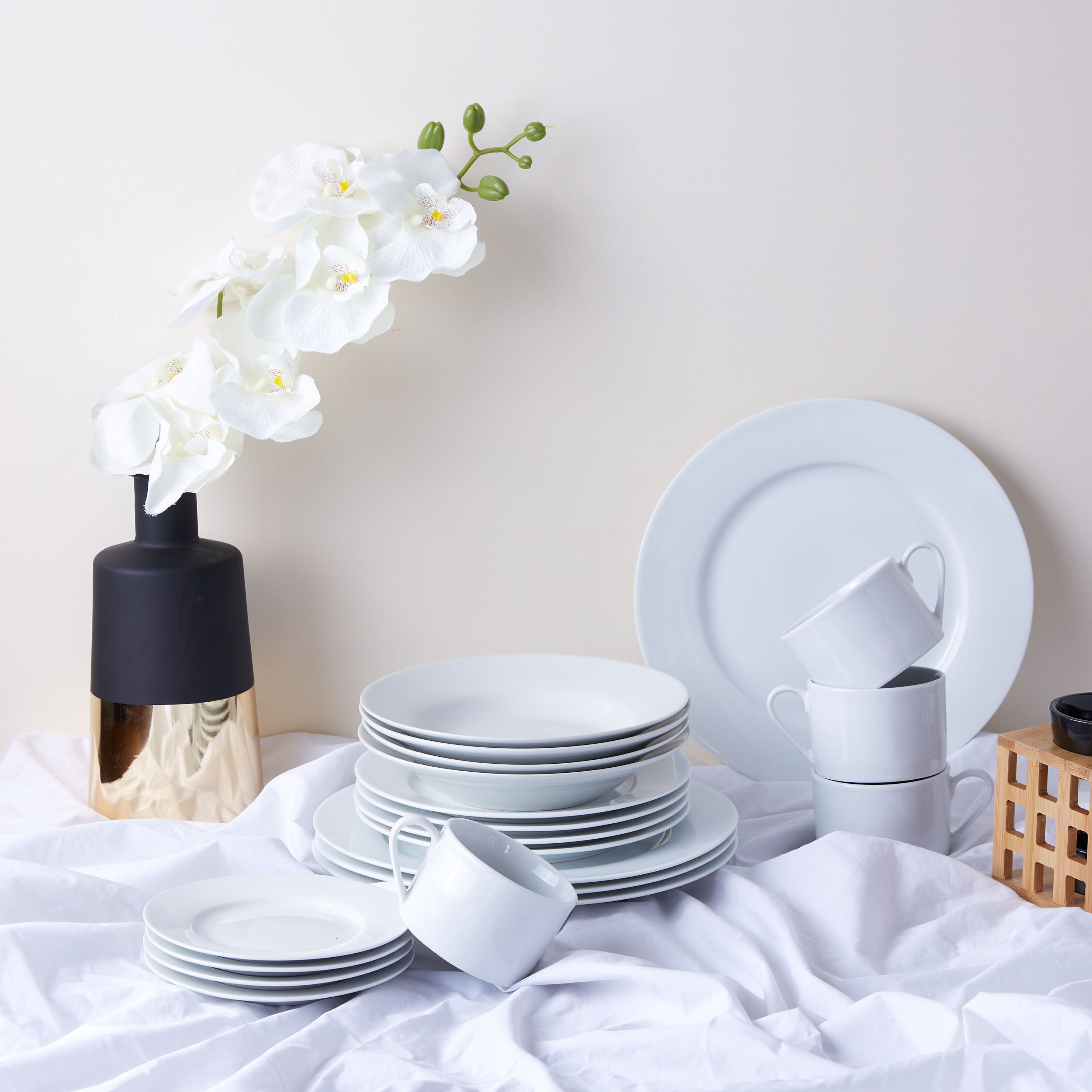 طقم عشاء 20 قطعة بورسلين من كاسا-hbxhomeware-hbxkitchen-image-1