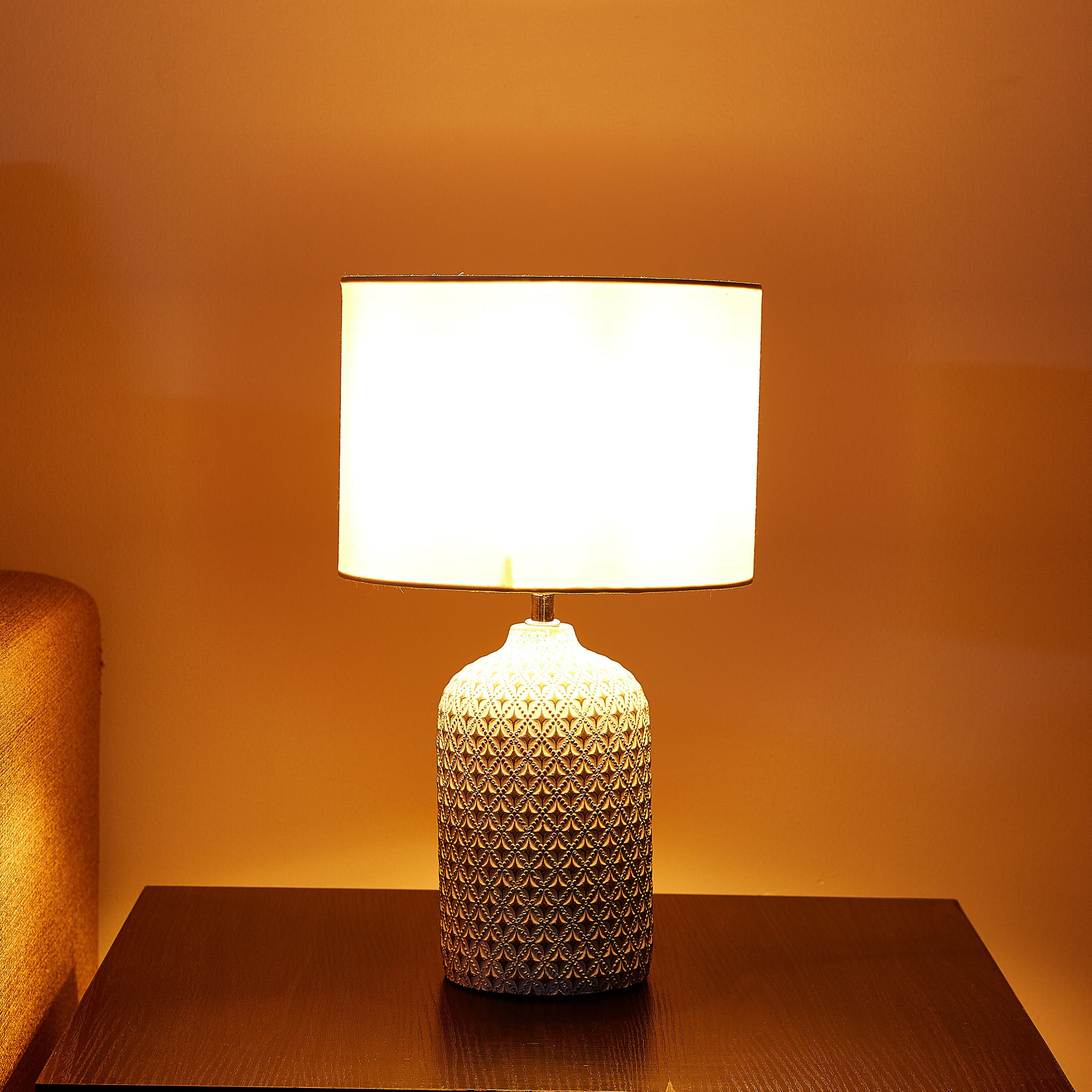 مصباح طاولة إسمنت من بروتون - 23x40 سم-hbxlivingroom-lighting-tablelamps-image-3