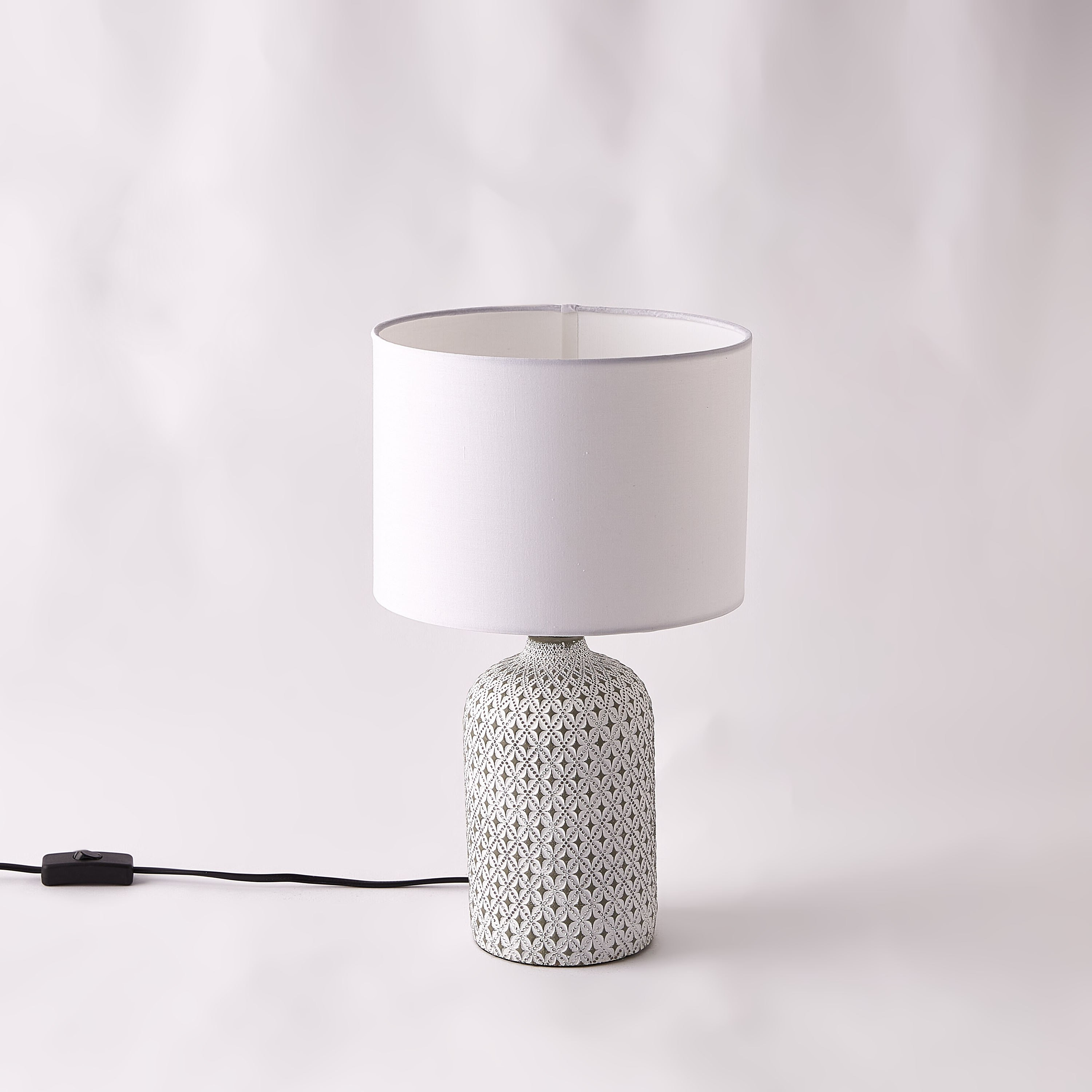 Cement table deals lamp