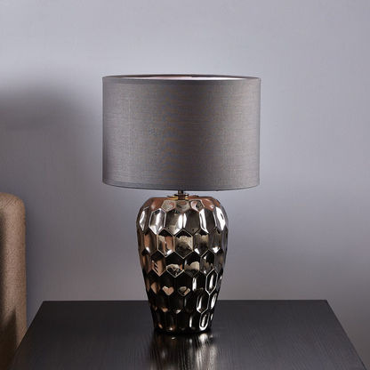 Canis Ceramic Textured Table Lamp - 41 cm