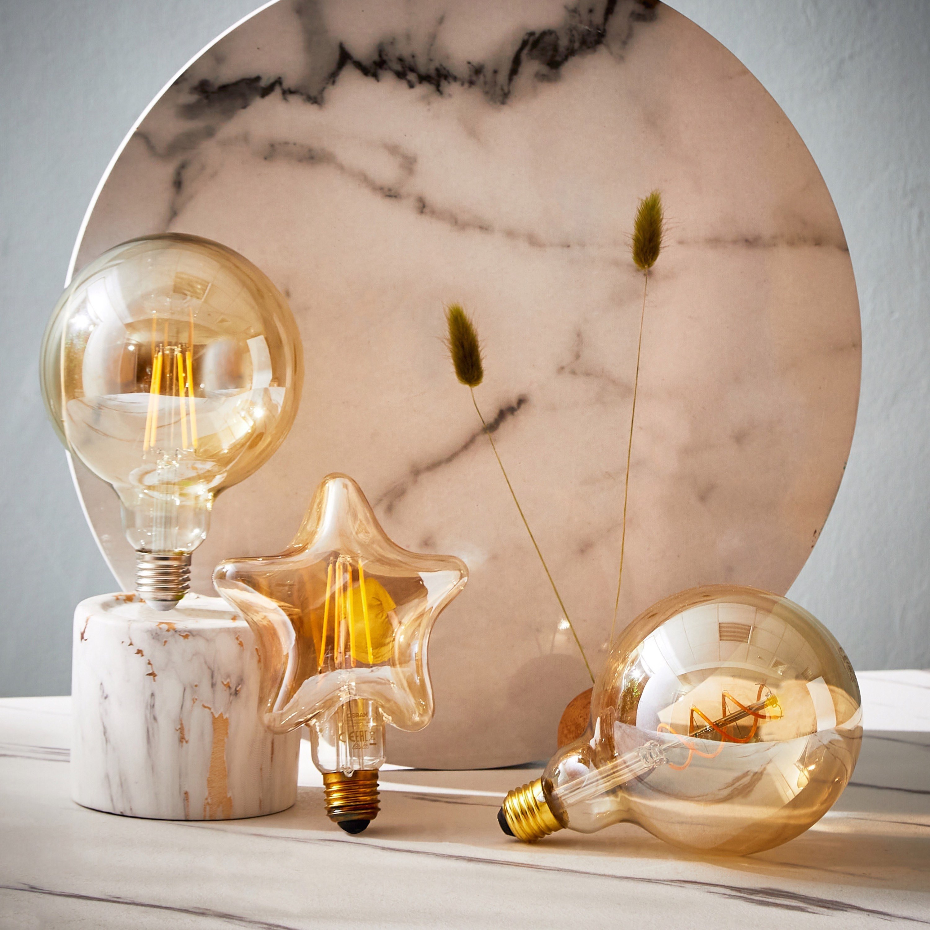 Osram Vintage LED Globe Shaped Bulb with Spiral Filament - E27 5W -hbxdiningroom-lighting-bulbs-image-5