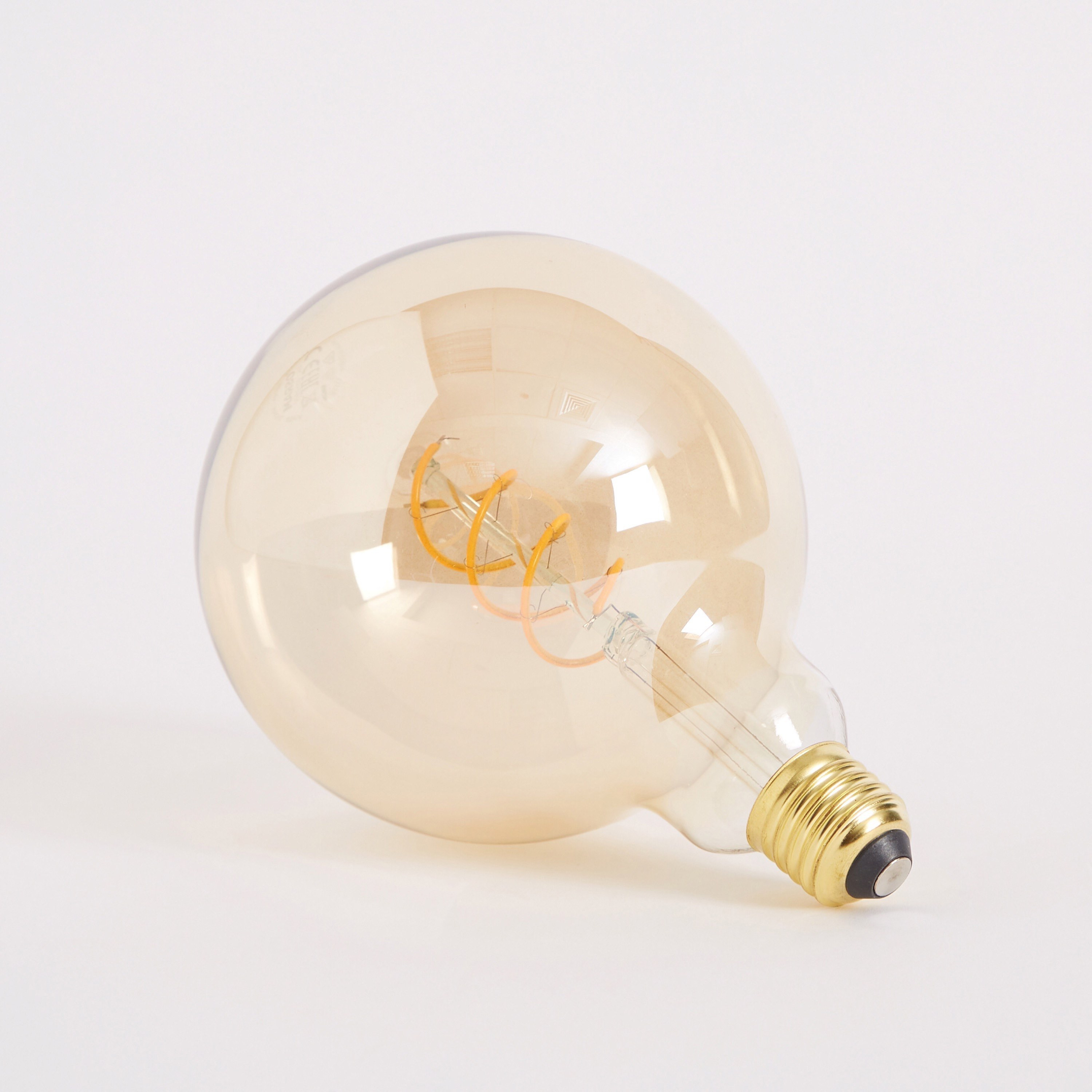 Osram Vintage LED Globe Shaped Bulb with Spiral Filament - E27 5W -hbxdiningroom-lighting-bulbs-image-6