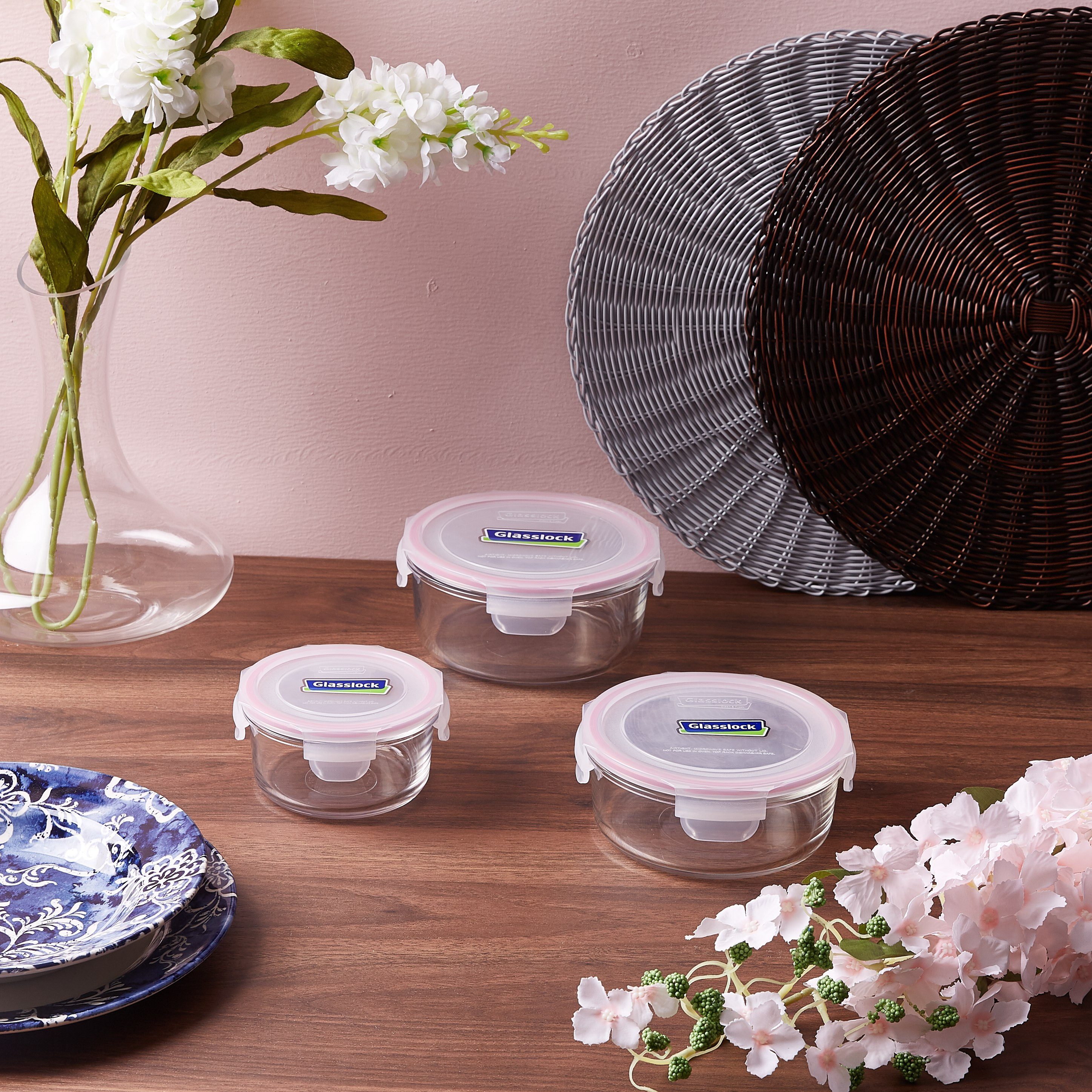 حاويات زجاجية مستديرة من جلاسلوك- طقم من 3 قطع-hbxhomeware-hbxkitchen-image-4