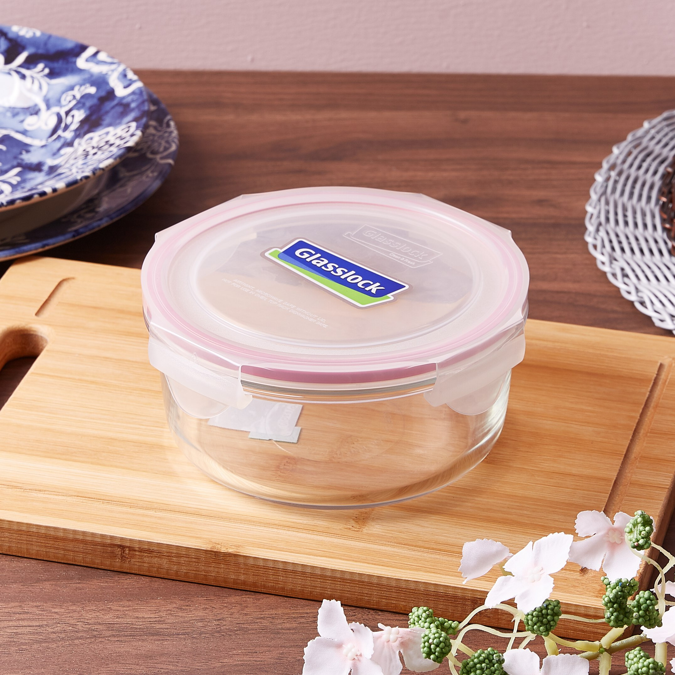صندوق زجاجي مستدير من جلاسلوك-  950 مل-hbxhomeware-hbxkitchen-image-1