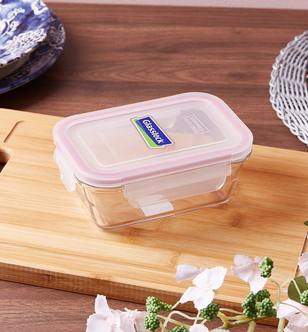 Rectangle Stream Box Buy Glasslock Rectangular Stream Lined Glass Box - 450 ml Online in UAE ...
