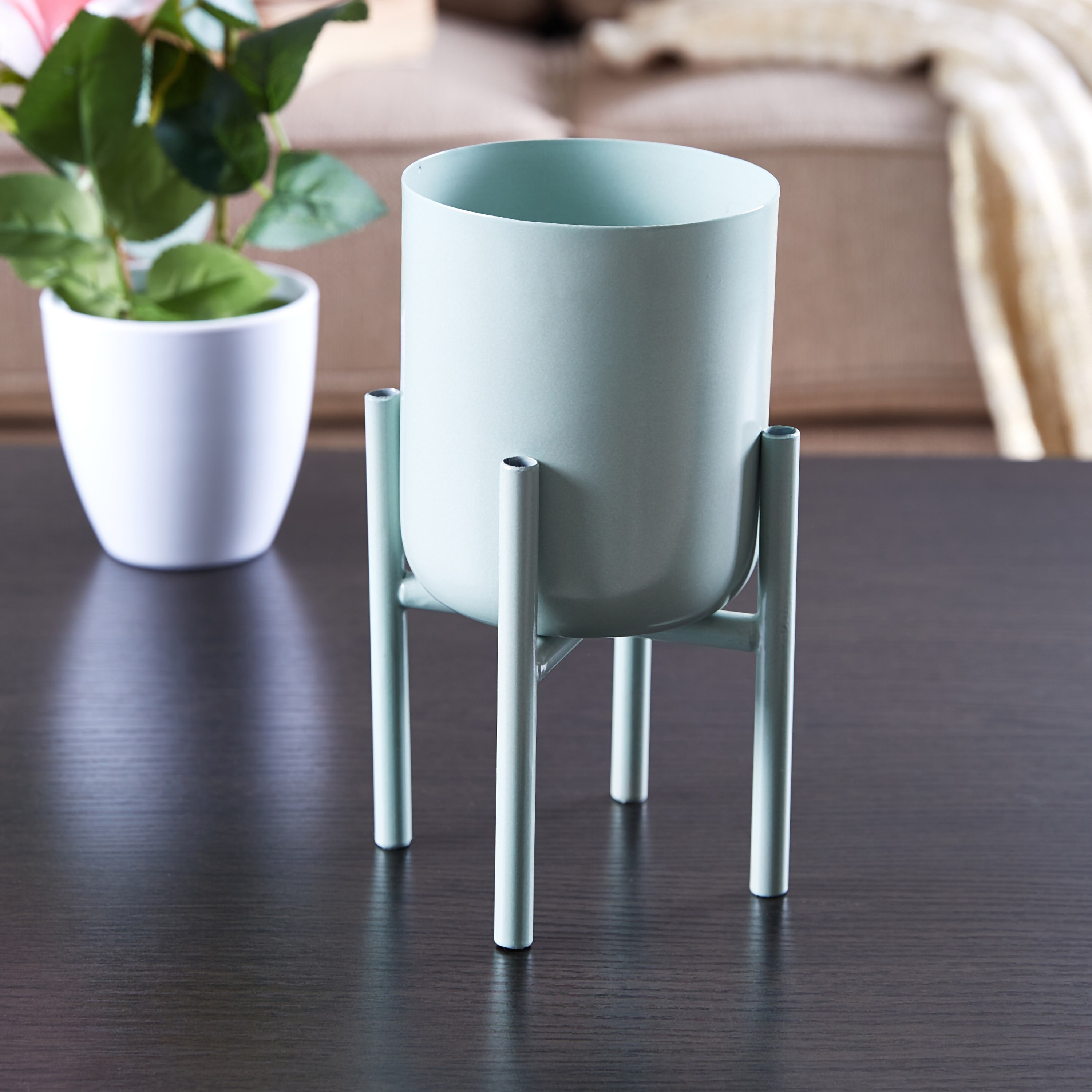 إصيص زرع جاردينيا معدني-hbxdecorandfurnishings-homeaccessories-artificialflowersandplants-image-1