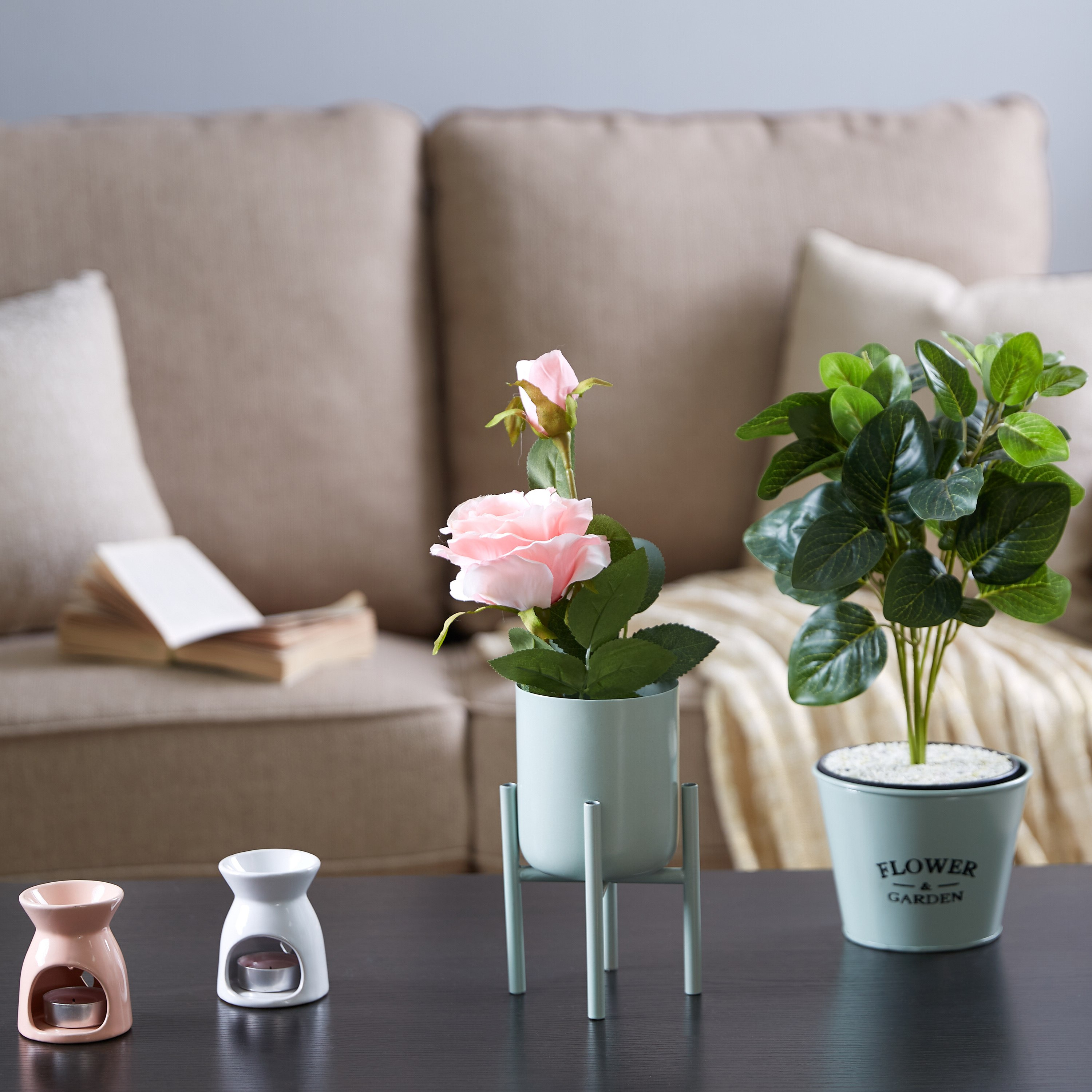 إصيص زرع جاردينيا معدني-hbxdecorandfurnishings-homeaccessories-artificialflowersandplants-image-4