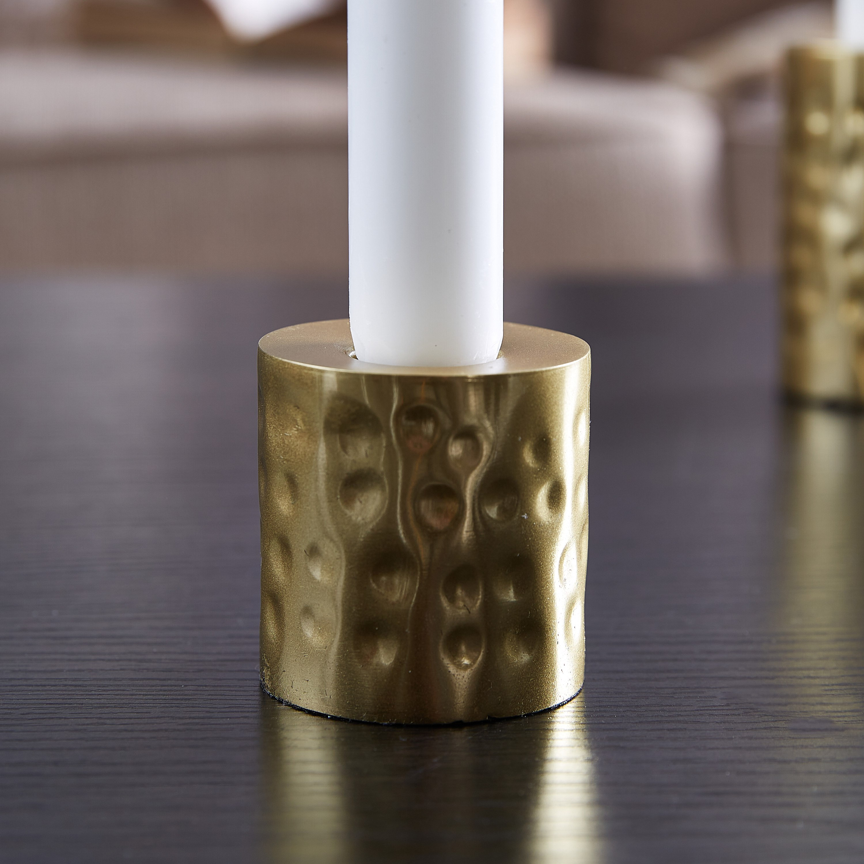 Beam Hammered Candle Holder-hbxlivingroom-decorandaccessories-candleholders-image-2