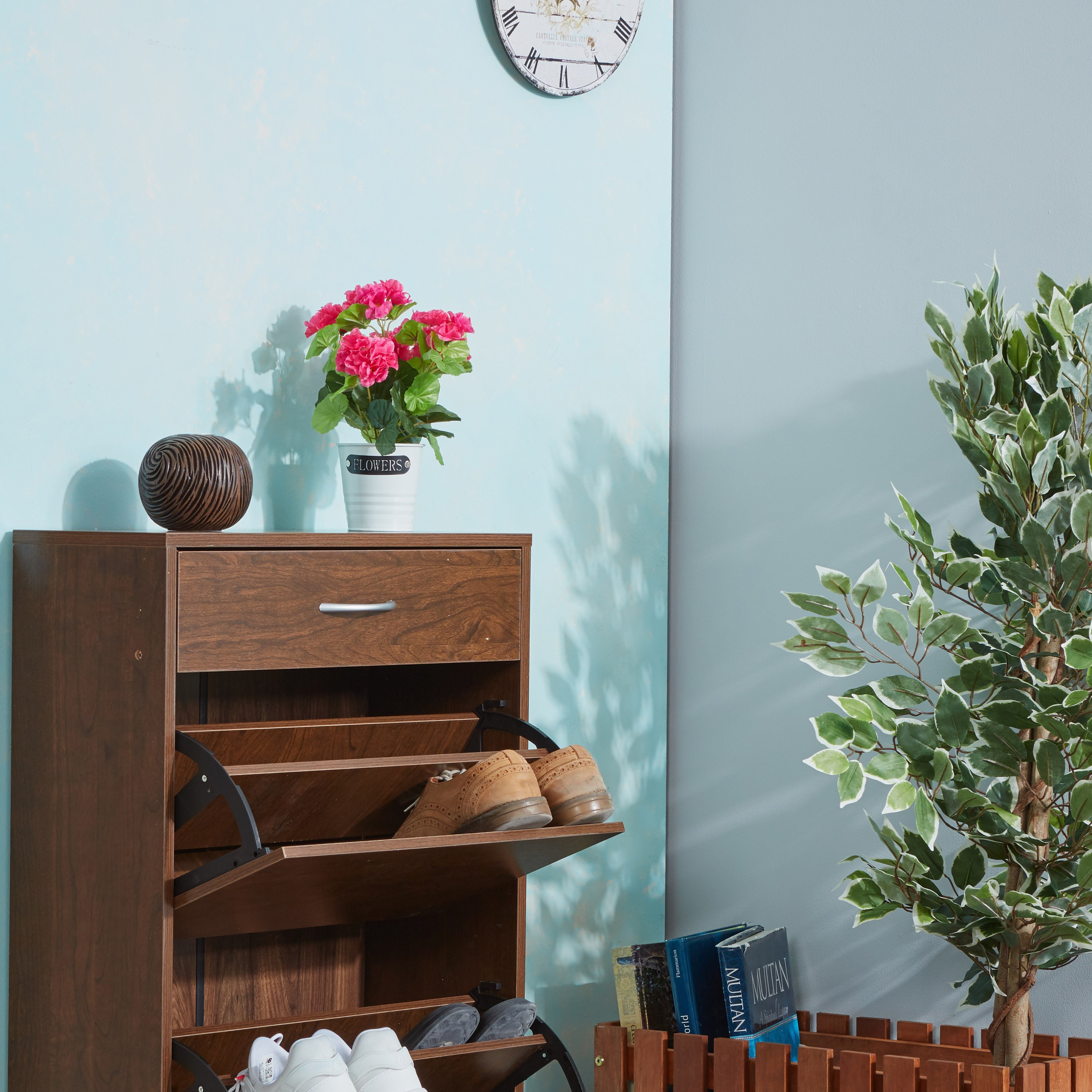 حامل شموع كروي بارز الملمس من خشب الأبنوس-hbxlivingroom-decorandaccessories-candleholders-image-3