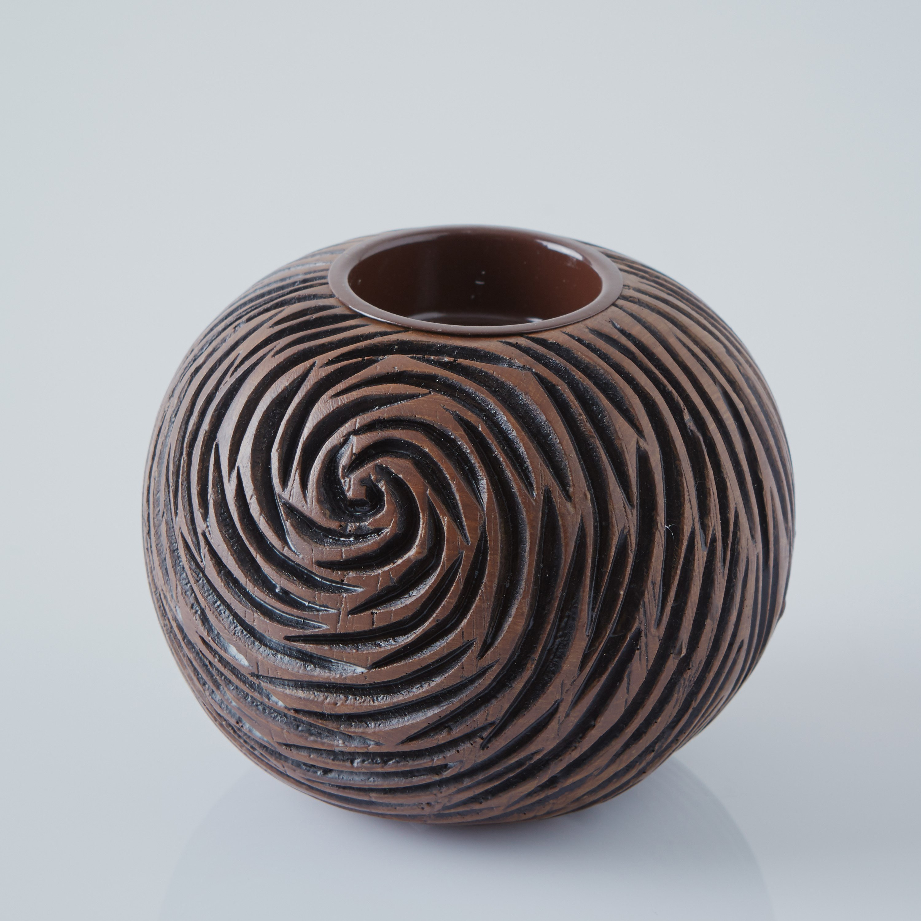 حامل شموع بارز الملمس من إبوني-hbxlivingroom-decorandaccessories-candleholders-image-4