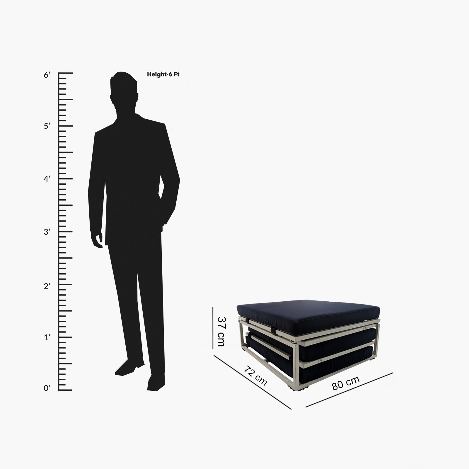سرير ضيوف فردي بتصميم مقعد عثماني قابل للطيّ مع مرتبة - آيريس من موڤو - 80x195 سم-hbxbedroom-bedsandbedsets-daybeds-image-9