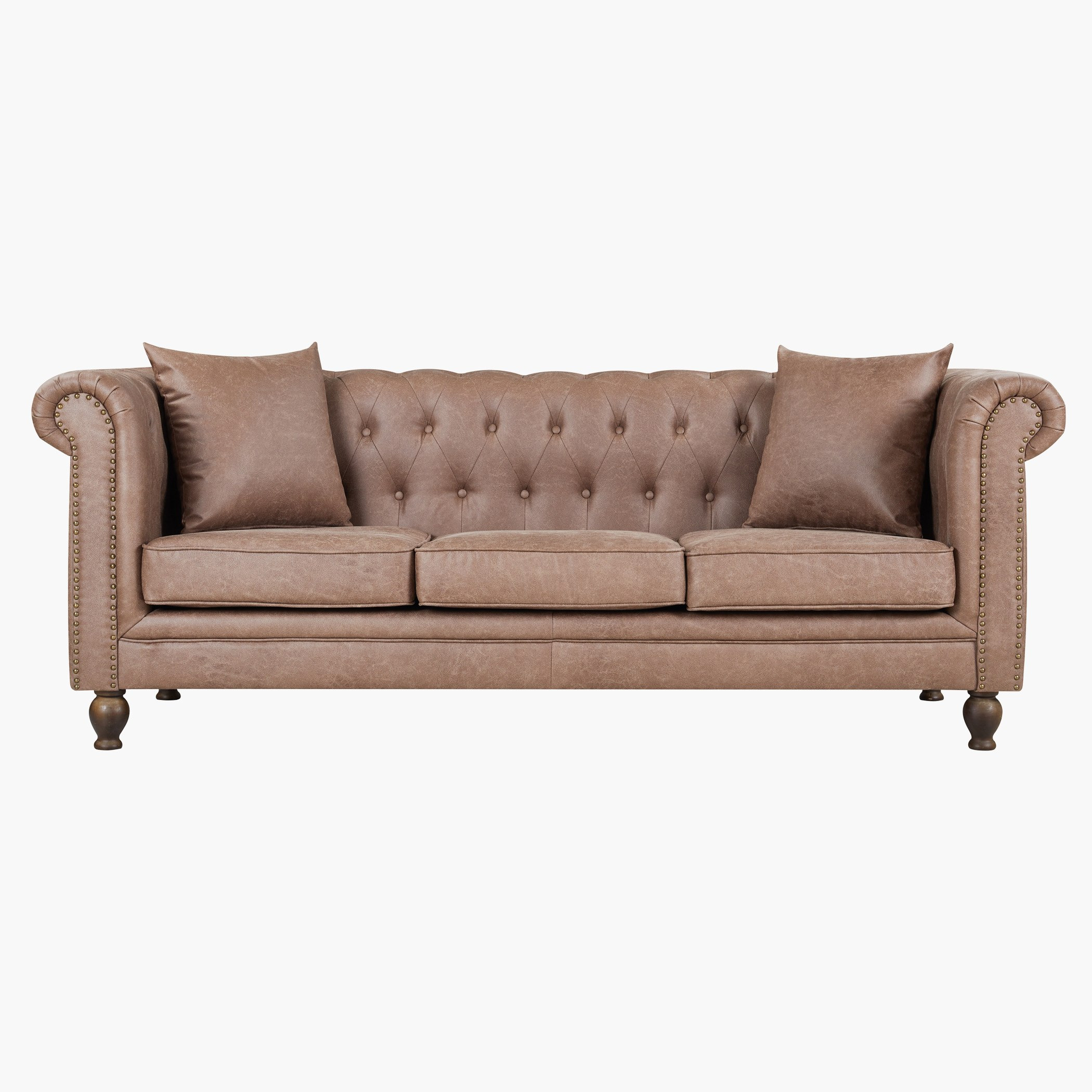 كنبة 3 مقاعد قماش بحلّة جلدية مع وسادتين من صوفيا-hbxlivingroom-sofasandarmchairs-sofas-image-2