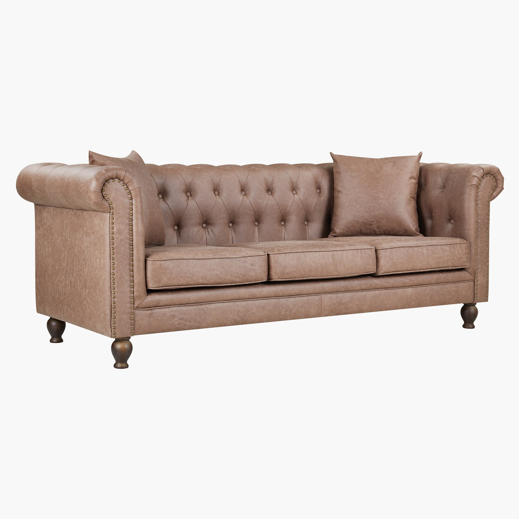 كنبة 3 مقاعد قماش بحلّة جلدية مع وسادتين من صوفيا-hbxlivingroom-sofasandarmchairs-sofas-image-3