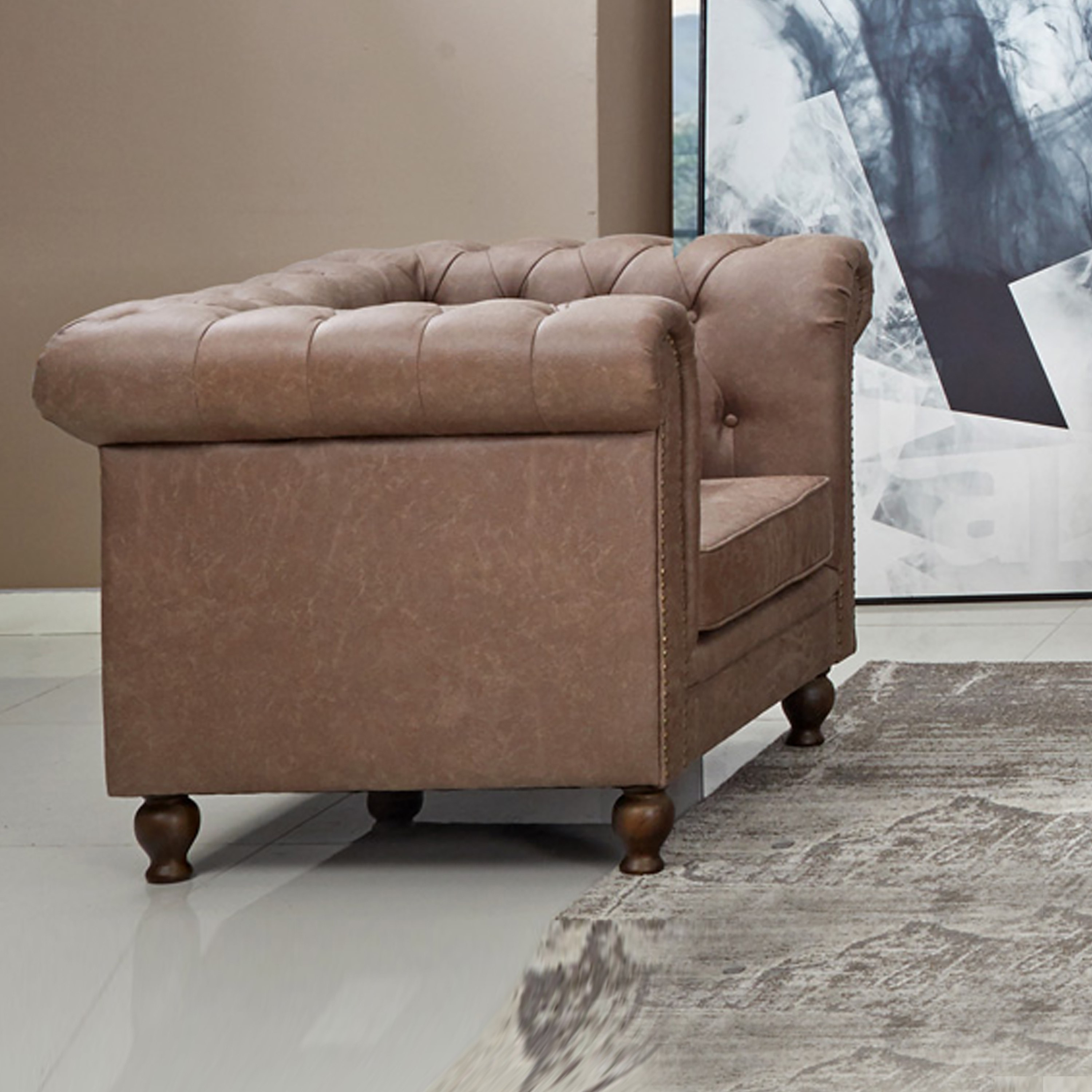 كنبة مقعد واحد قماش بحلّة جلدية مع وسادة من صوفيا-hbxlivingroom-sofasandarmchairs-sofas-image-2
