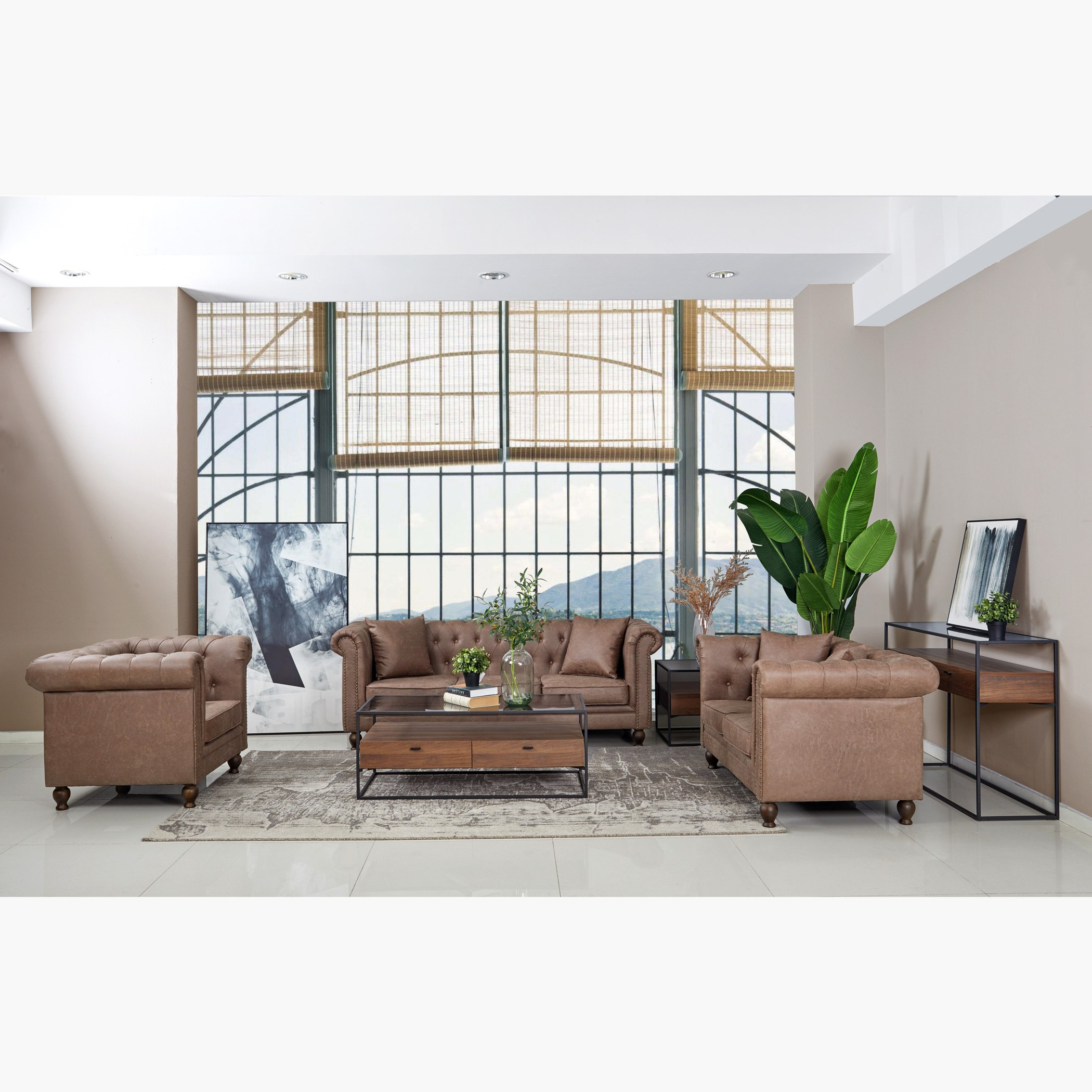 كنبة مقعد واحد قماش بحلّة جلدية مع وسادة من صوفيا-hbxlivingroom-sofasandarmchairs-sofas-image-8