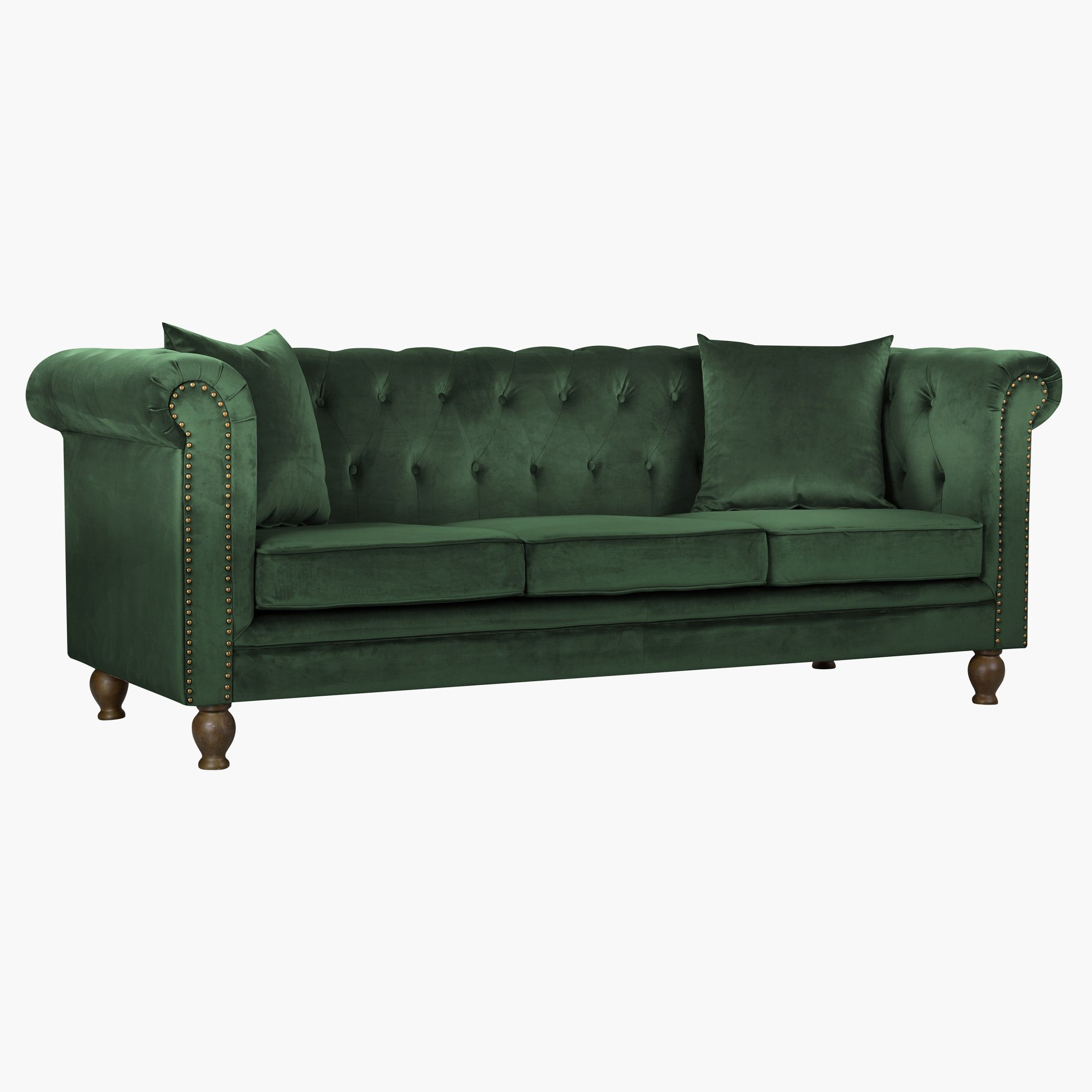 كنبة مخمليّة معنقدة 3 مقاعد مع وسادتين من صوفيا-hbxlivingroom-sofasandarmchairs-sofas-image-3