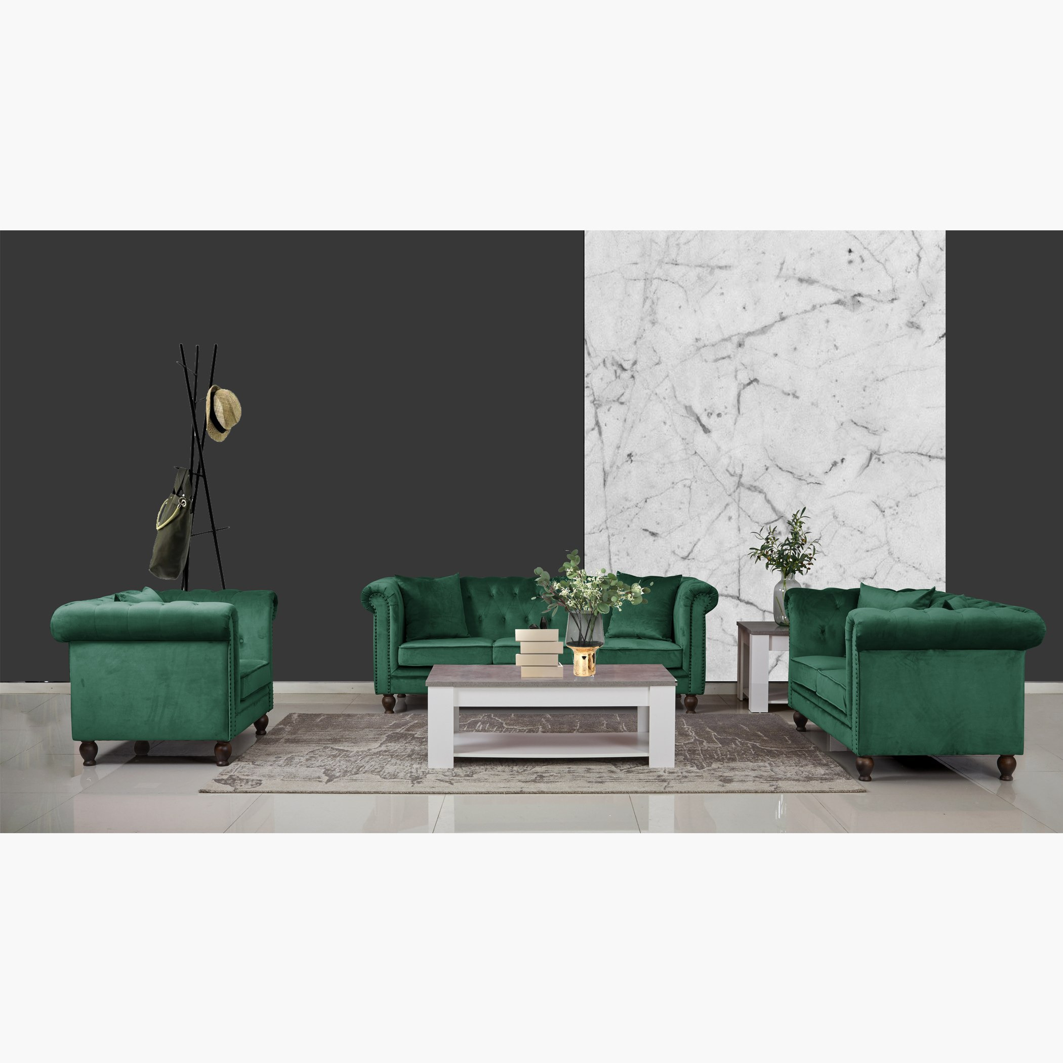 كنبة مخمليّة معنقدة 3 مقاعد مع وسادتين من صوفيا-hbxlivingroom-sofasandarmchairs-sofas-image-7