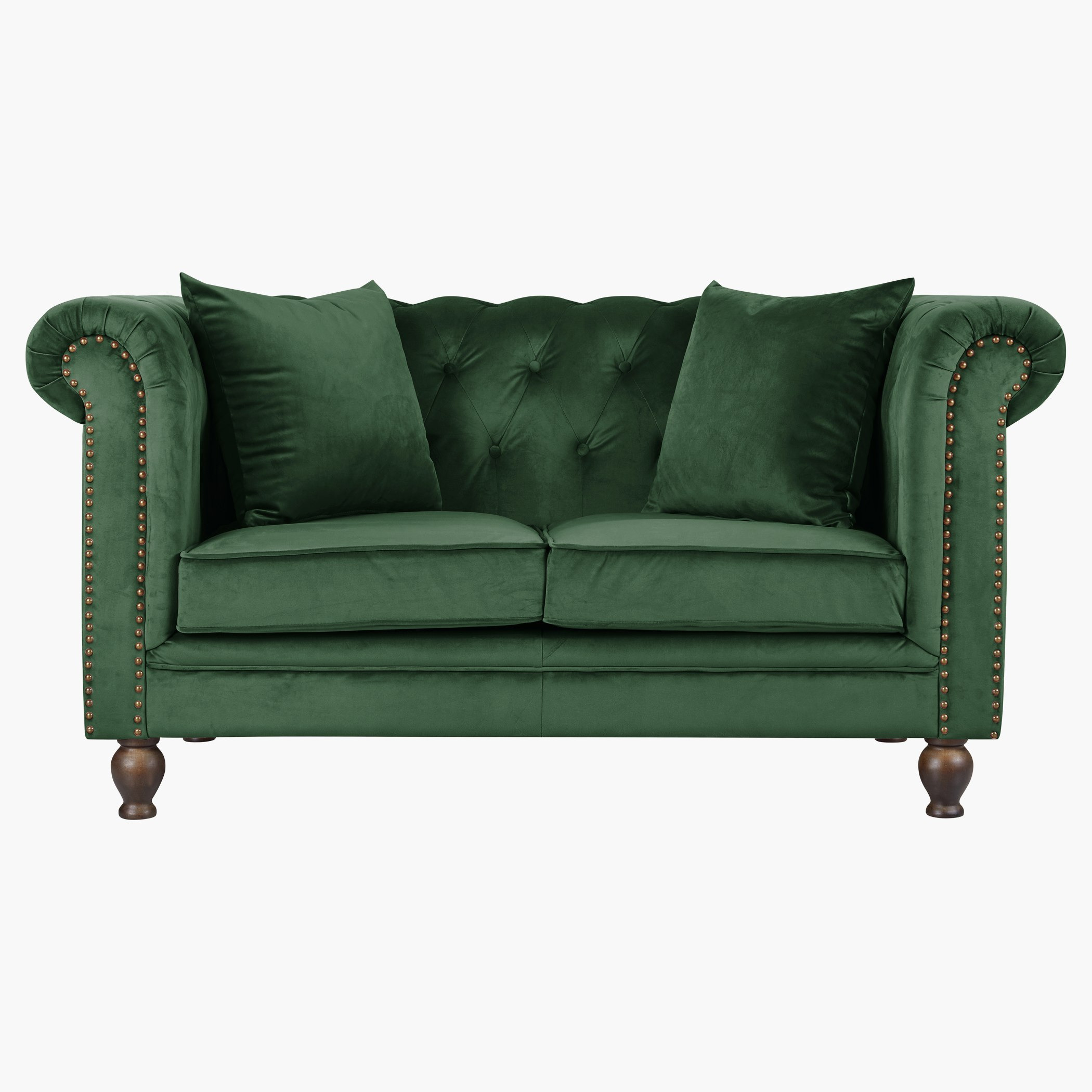 كنبة مخمليّة معنقدة مقعدين مع وسادتين من صوفيا-hbxlivingroom-sofasandarmchairs-sofas-image-1
