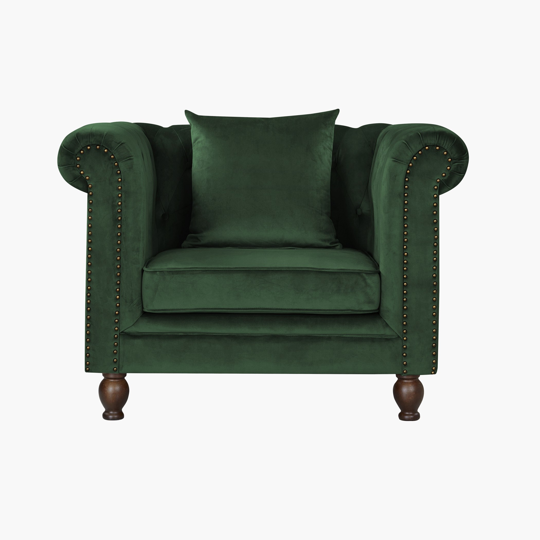 كرسي مخملي معنقد مقعد واحد مع وسادة من صوفيا-hbxlivingroom-sofasandarmchairs-sofas-image-1