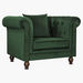 Sofia 1-Seater Tufted Velvet Armchair with Cushion-Sofas-thumbnailMobile-1