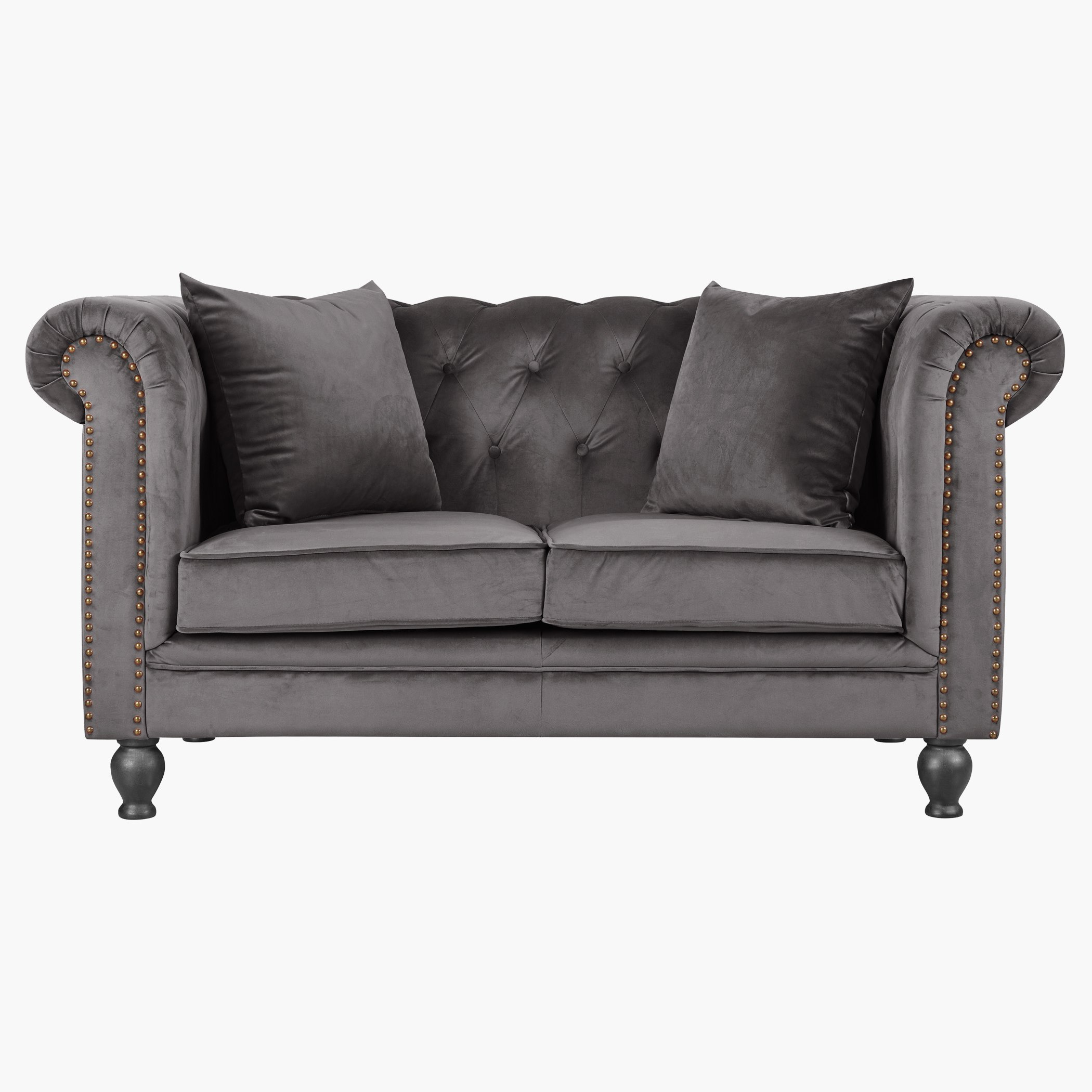 كنبة معنقدة مخمليّة مقعدين مع وسادتين من صوفيا-hbxlivingroom-sofasandarmchairs-sofas-image-1