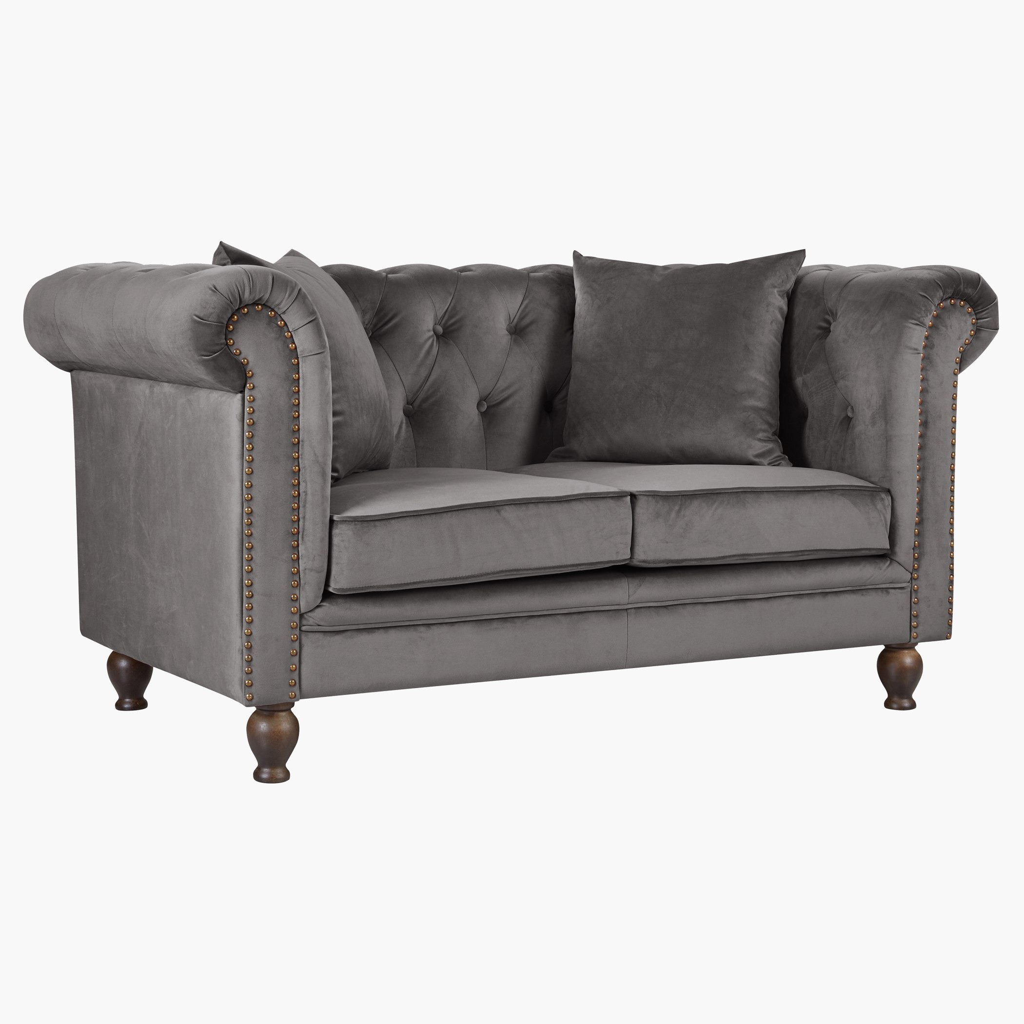 كنبة معنقدة مخمليّة مقعدين مع وسادتين من صوفيا-hbxlivingroom-sofasandarmchairs-sofas-image-2