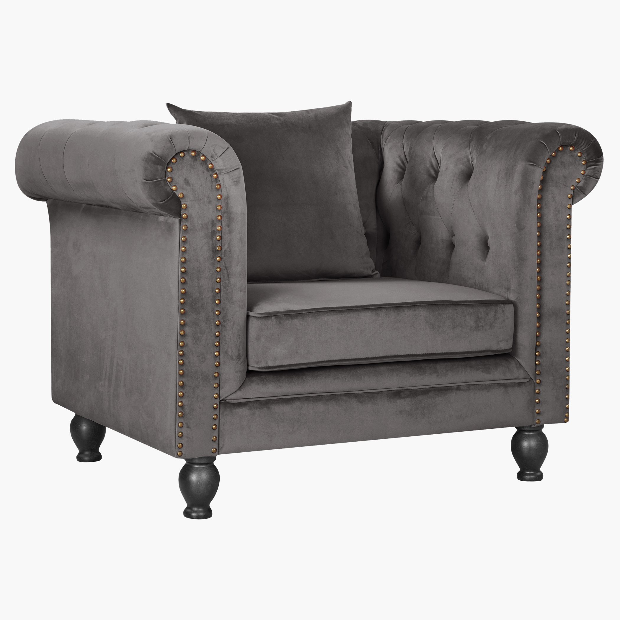 كنبة معنقدة مخمليّة مقعد واحد مع وسادة من صوفيا-hbxlivingroom-sofasandarmchairs-sofas-image-2