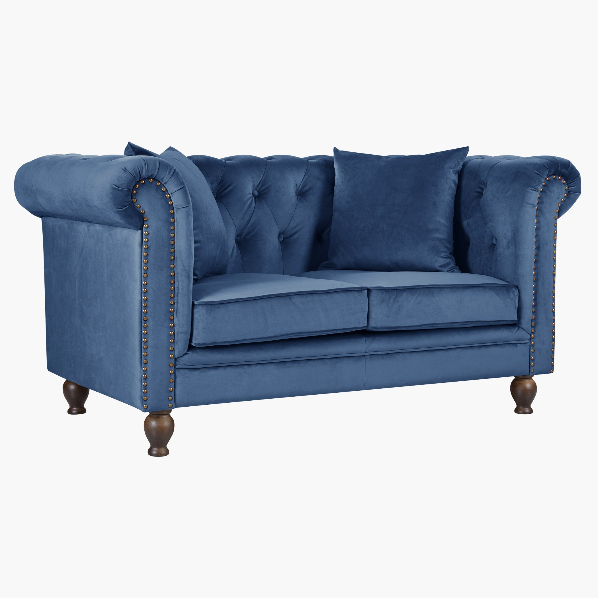 كنبة معنقدة مخمليّة مقعدين مع وسادتين من صوفيا-hbxlivingroom-sofasandarmchairs-sofas-image-2