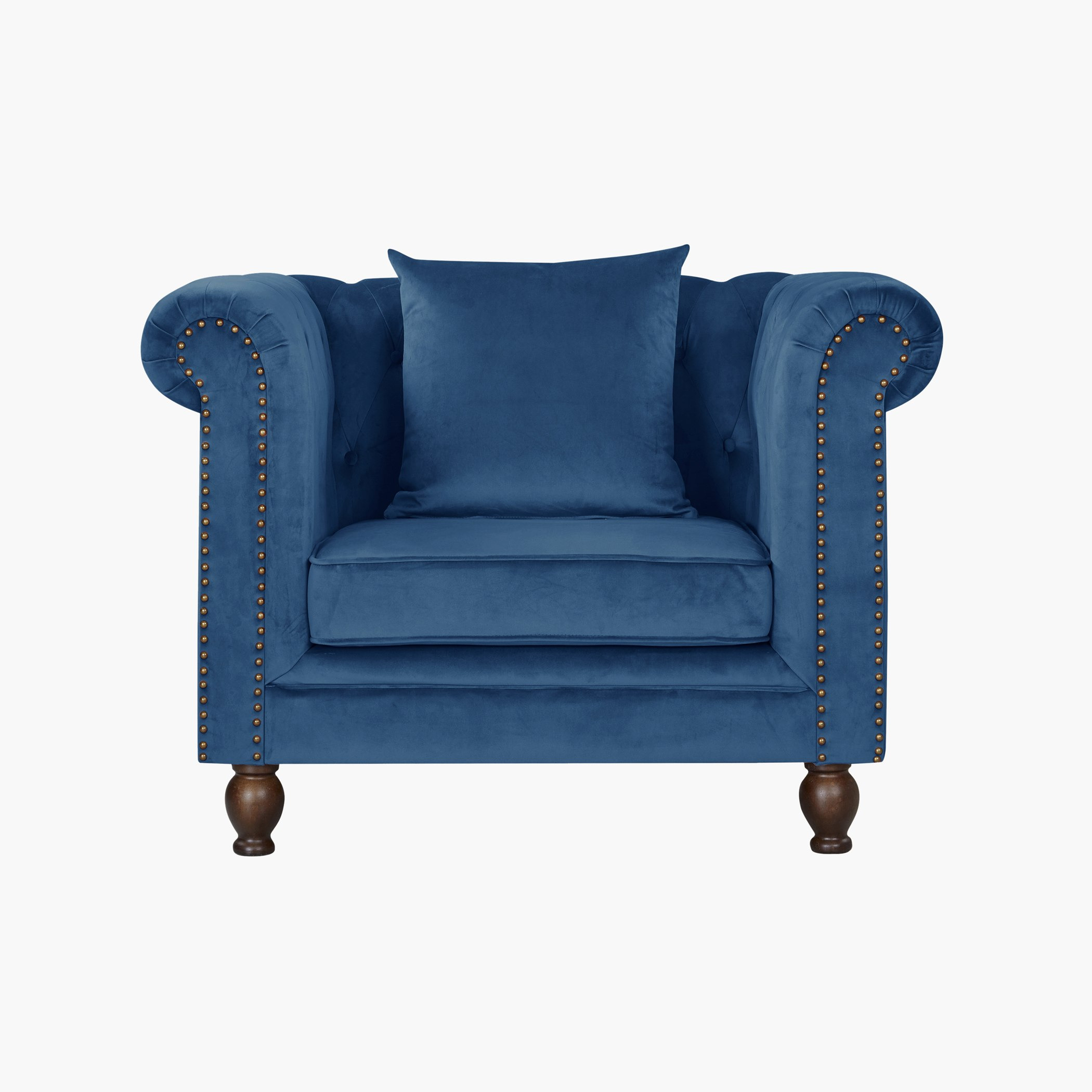 كنبة معنقدة مخمليّة مقعد واحد مع وسادة من صوفيا-hbxlivingroom-sofasandarmchairs-sofas-image-1