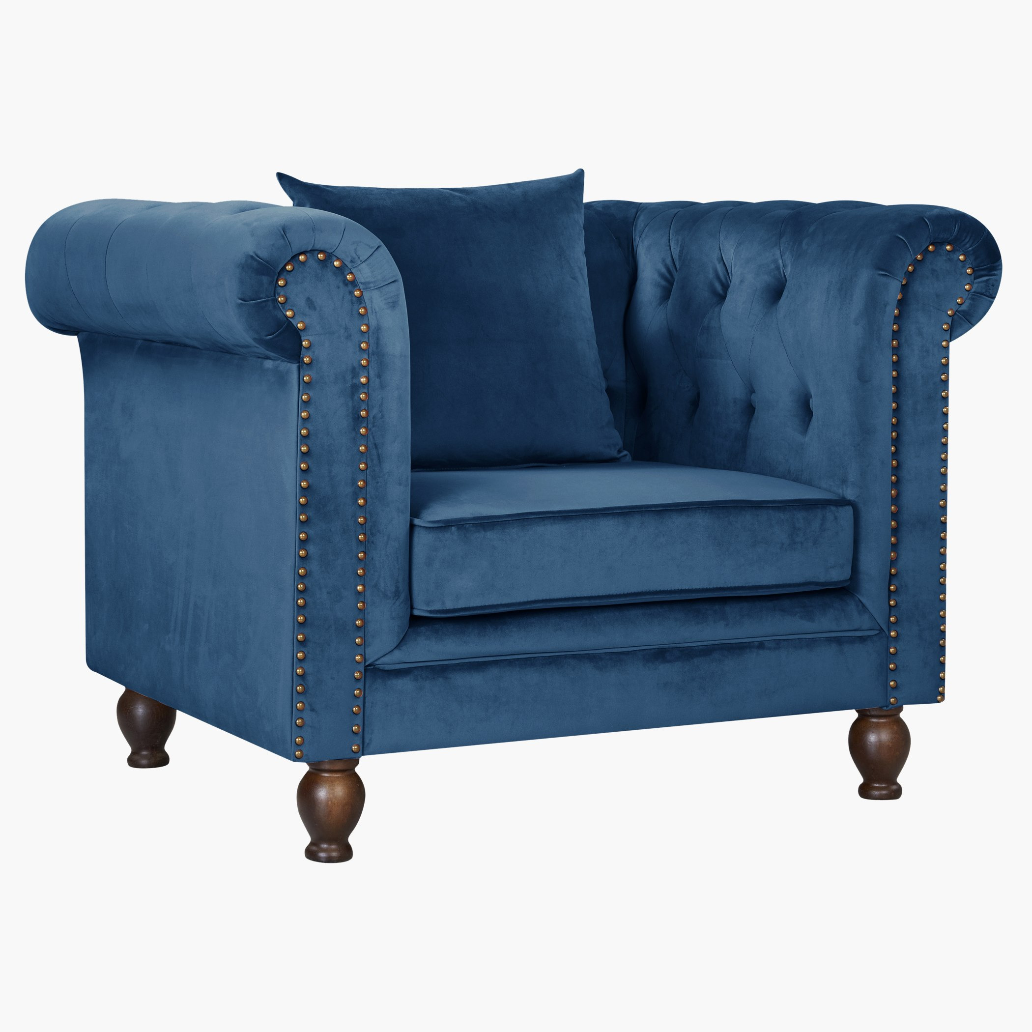 كنبة معنقدة مخمليّة مقعد واحد مع وسادة من صوفيا-hbxlivingroom-sofasandarmchairs-sofas-image-2